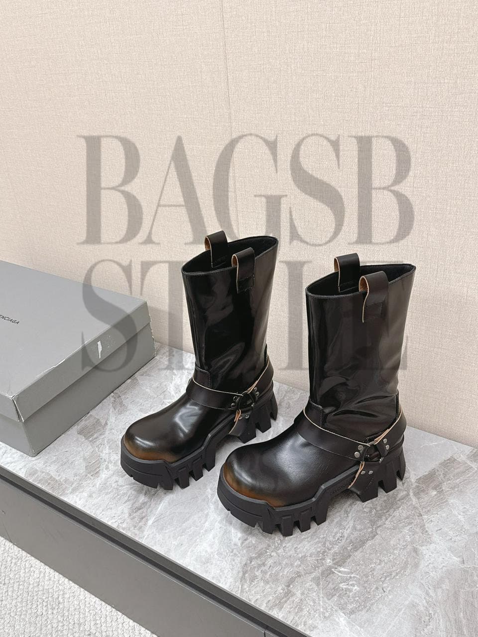 balenciaga Bulldozer Harness Boots
