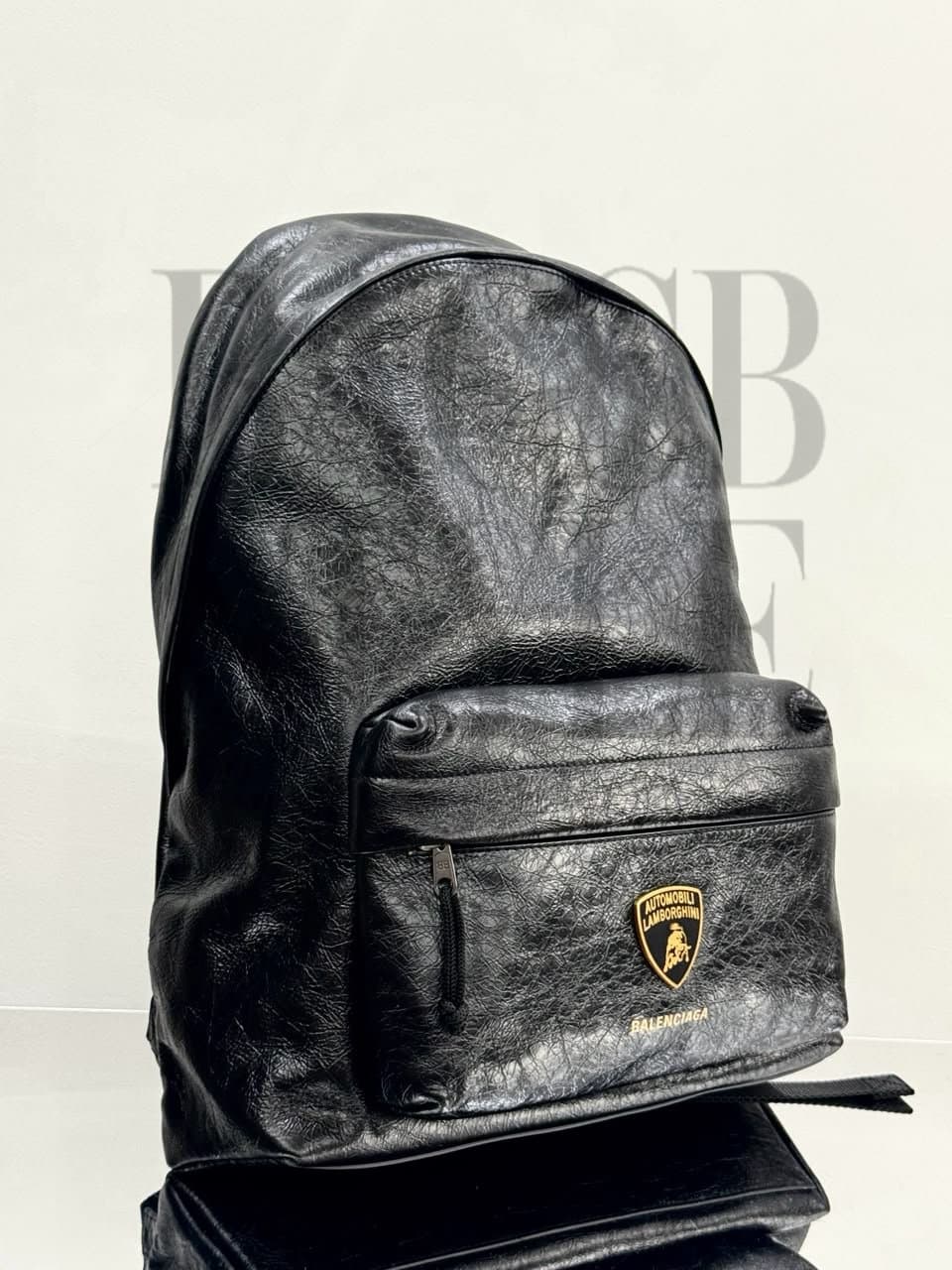 BALENCIAGA MEN'S BALENCIAGA X AUTOMOBILI LAMBORGHINI EXPLORER BACKPACK IN BLACK 5032212AB0R1000 (47*35*20cm — Bags