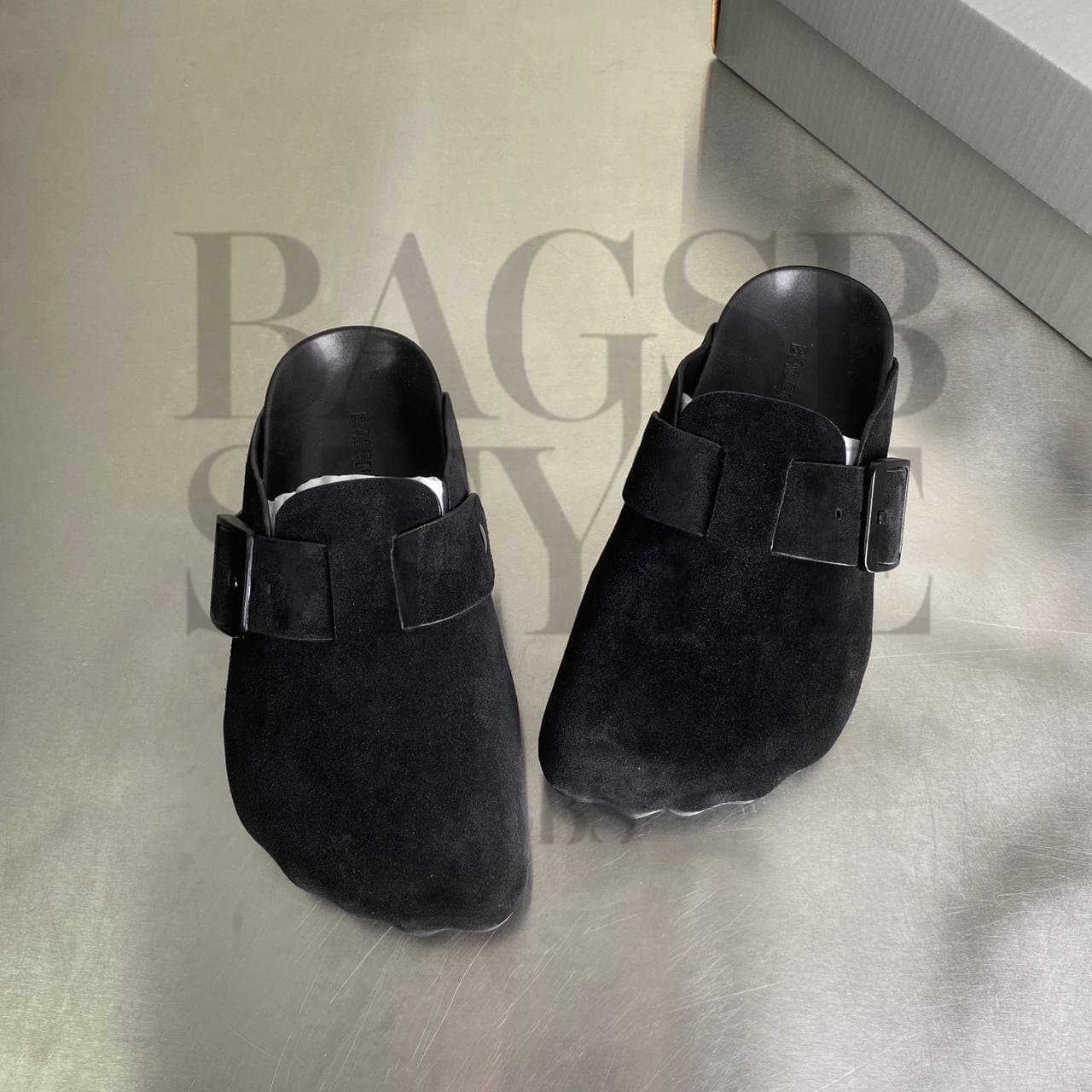balenciaga Sunday Suede Mules