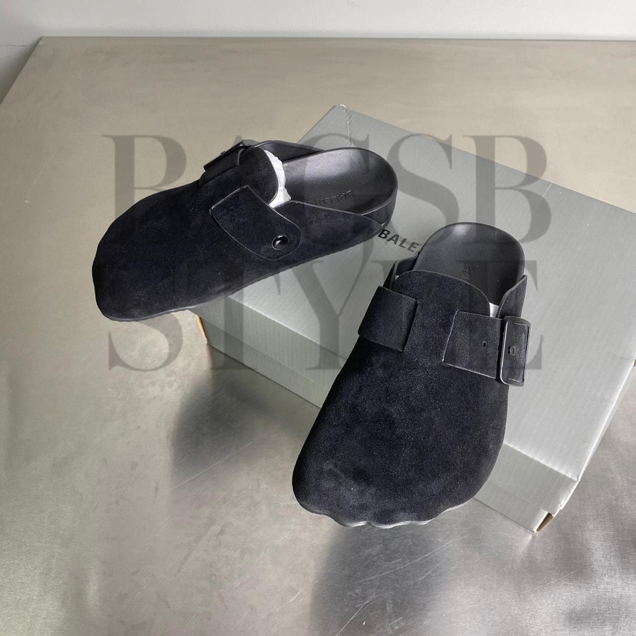 balenciaga Sunday Suede Mules