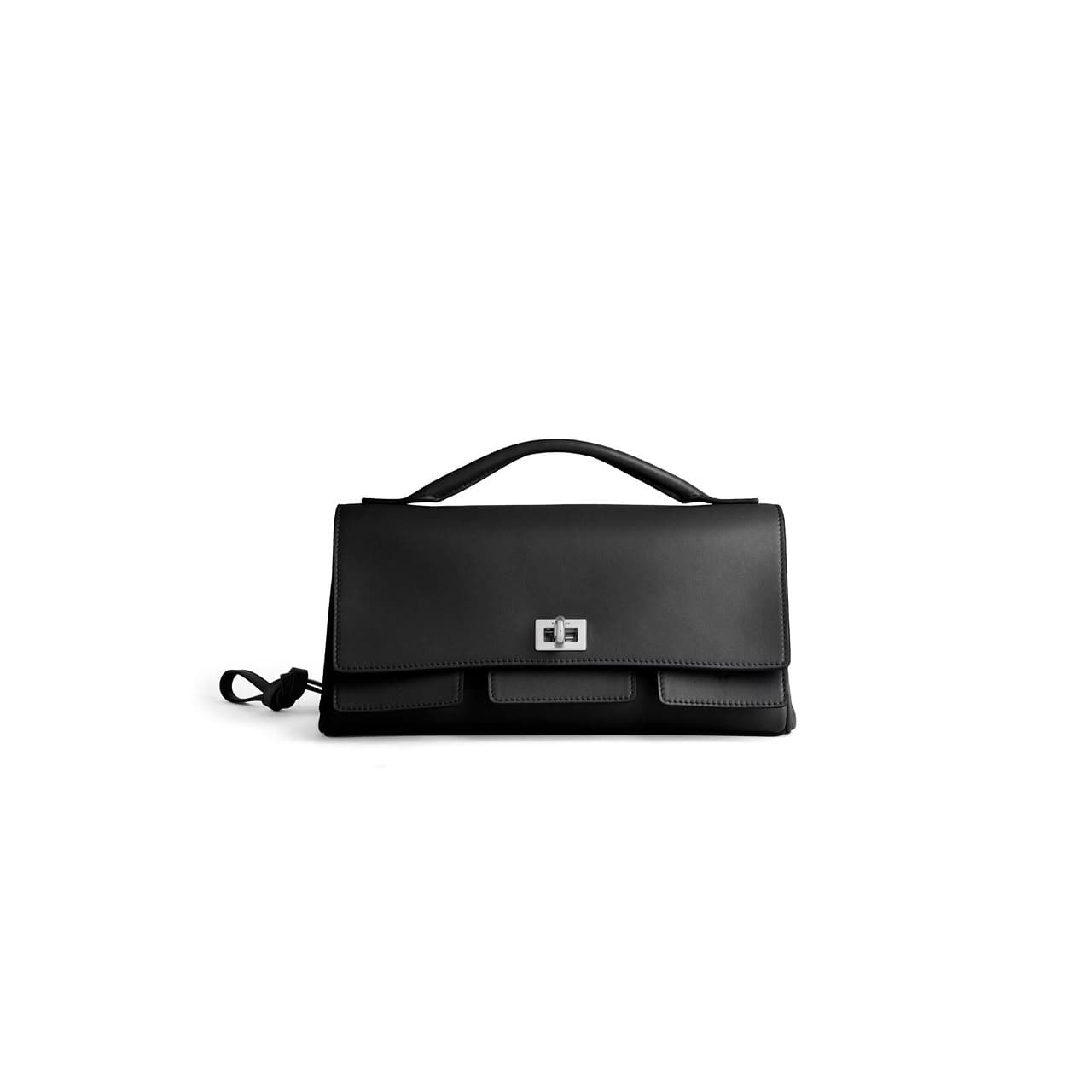 balenciaga Women’s Bel Air Clutch On Strap Small In Black