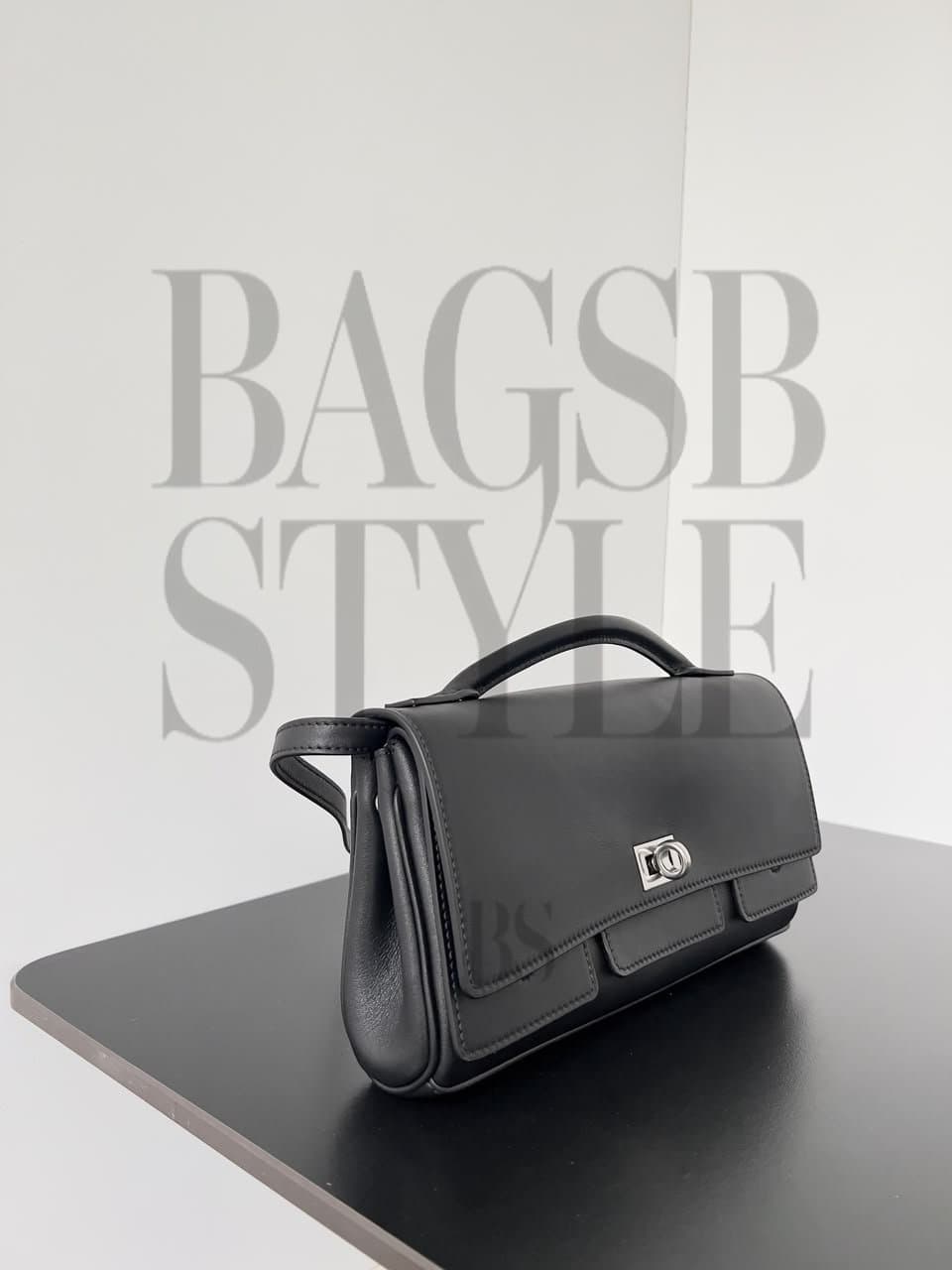 balenciaga Women’s Bel Air Clutch On Strap Small In Black