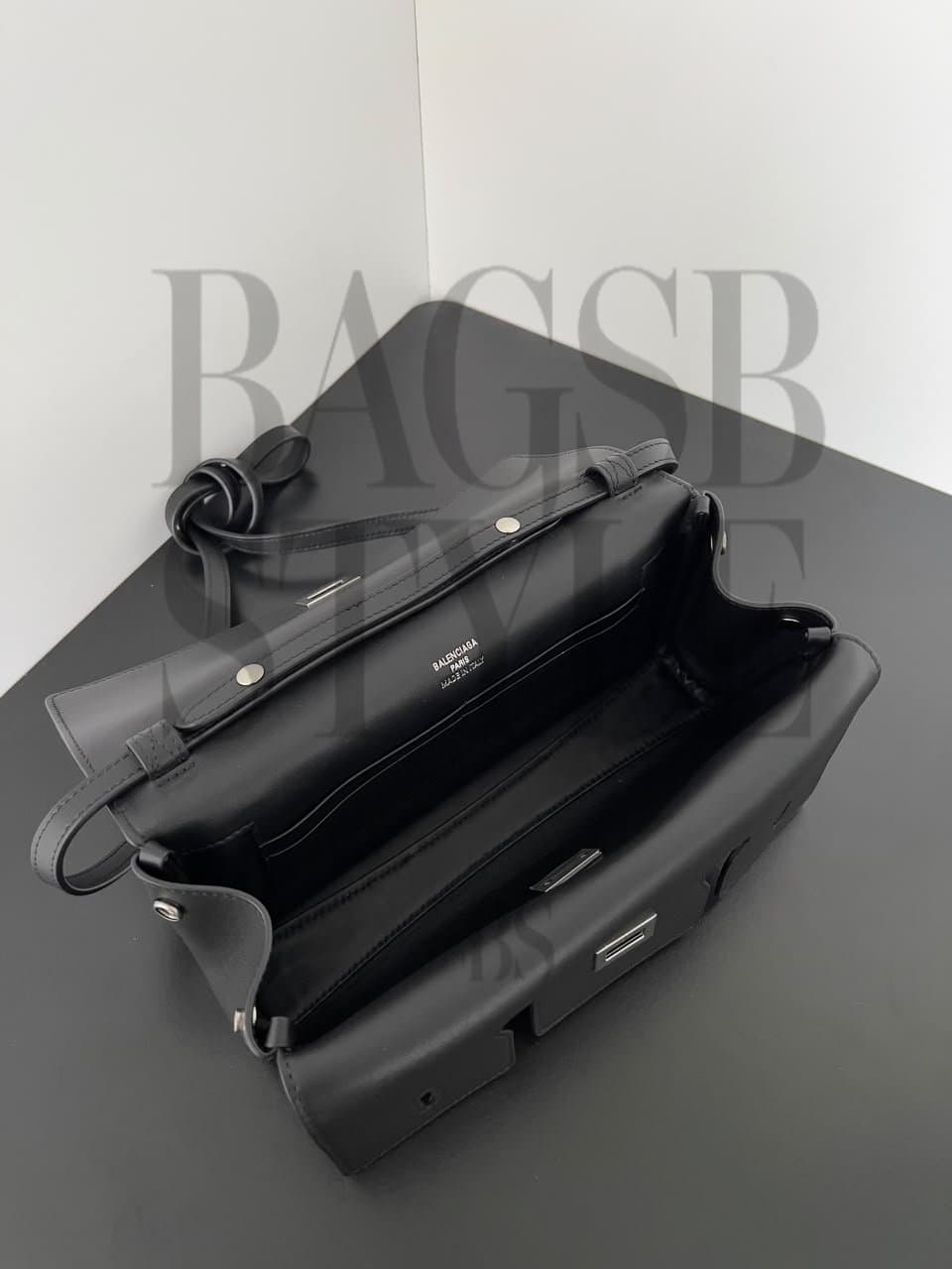 balenciaga Women’s Bel Air Clutch On Strap Small In Black