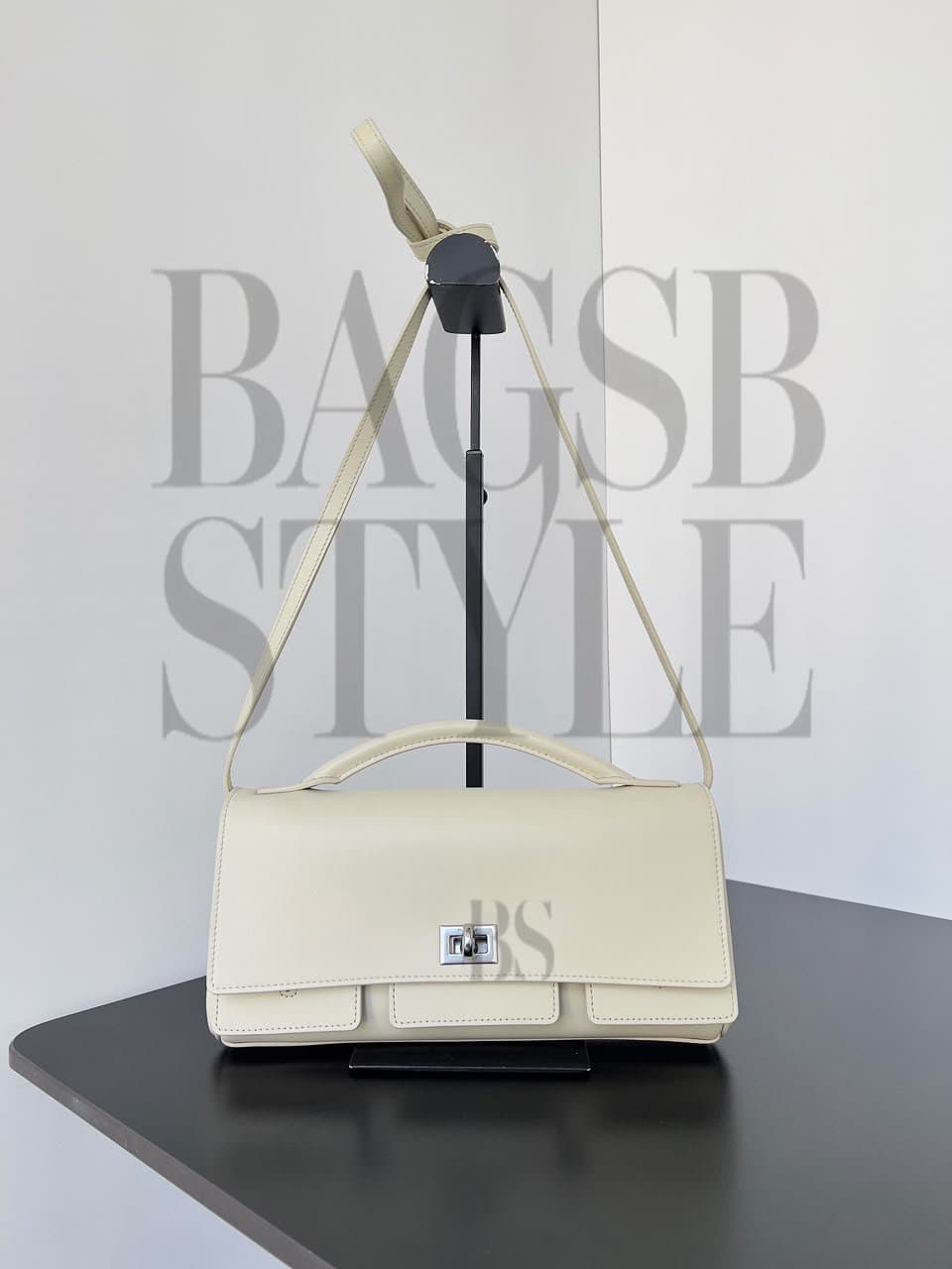 balenciaga Womenu2019s Bel Air Clutch On Strap Small In Soy