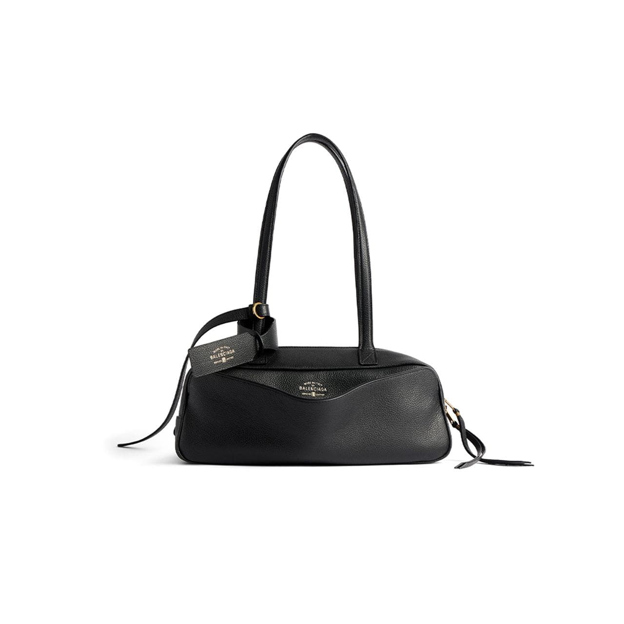 BALENCIAGA WOMEN'S CARRIE BOWLING BAG SMALL IN BLACK 8329202ABNQ1000 (31*12*12cm) — Bags