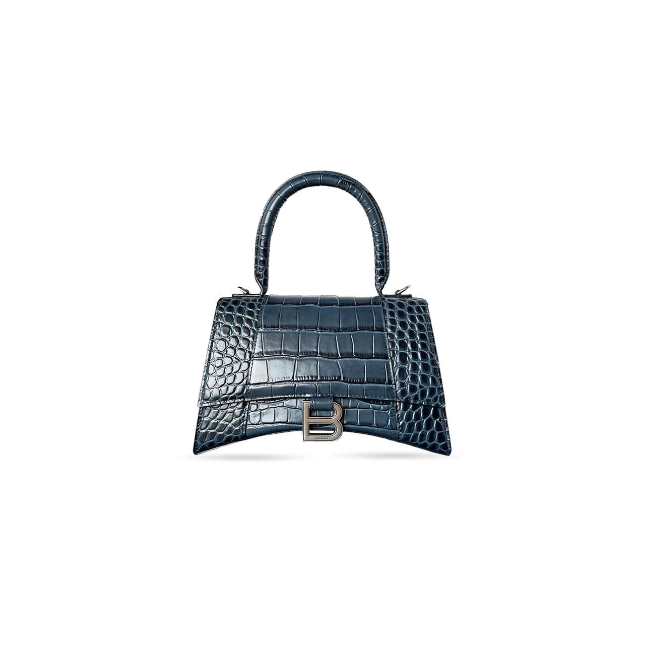 BALENCIAGA WOMEN'S HOURGLASS HANDBAG SMALL IN BLUE 5935461LRGM7011 (22.9*15*9.9cm) — Bags