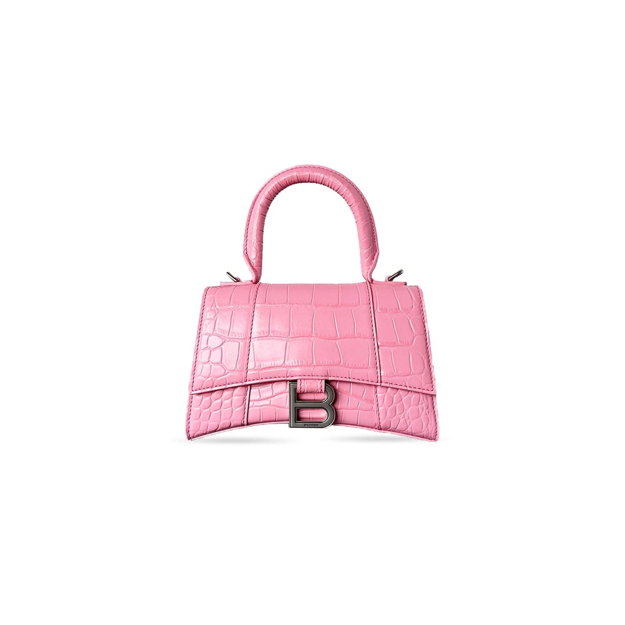 BALENCIAGA WOMEN'S HOURGLASS HANDBAG XS IN PINK 5928331LB7Y5906 (18.8*13*7.9cm) — Bags