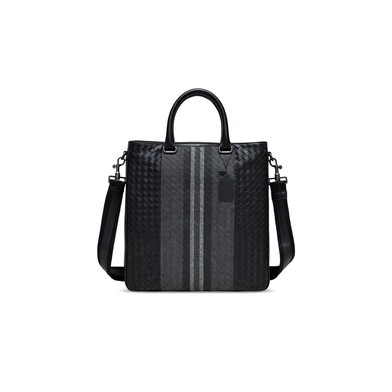 BOTTEA VENETA INTRECCIATO STRIPED HANDBAG (35*34*7cm) — Bags