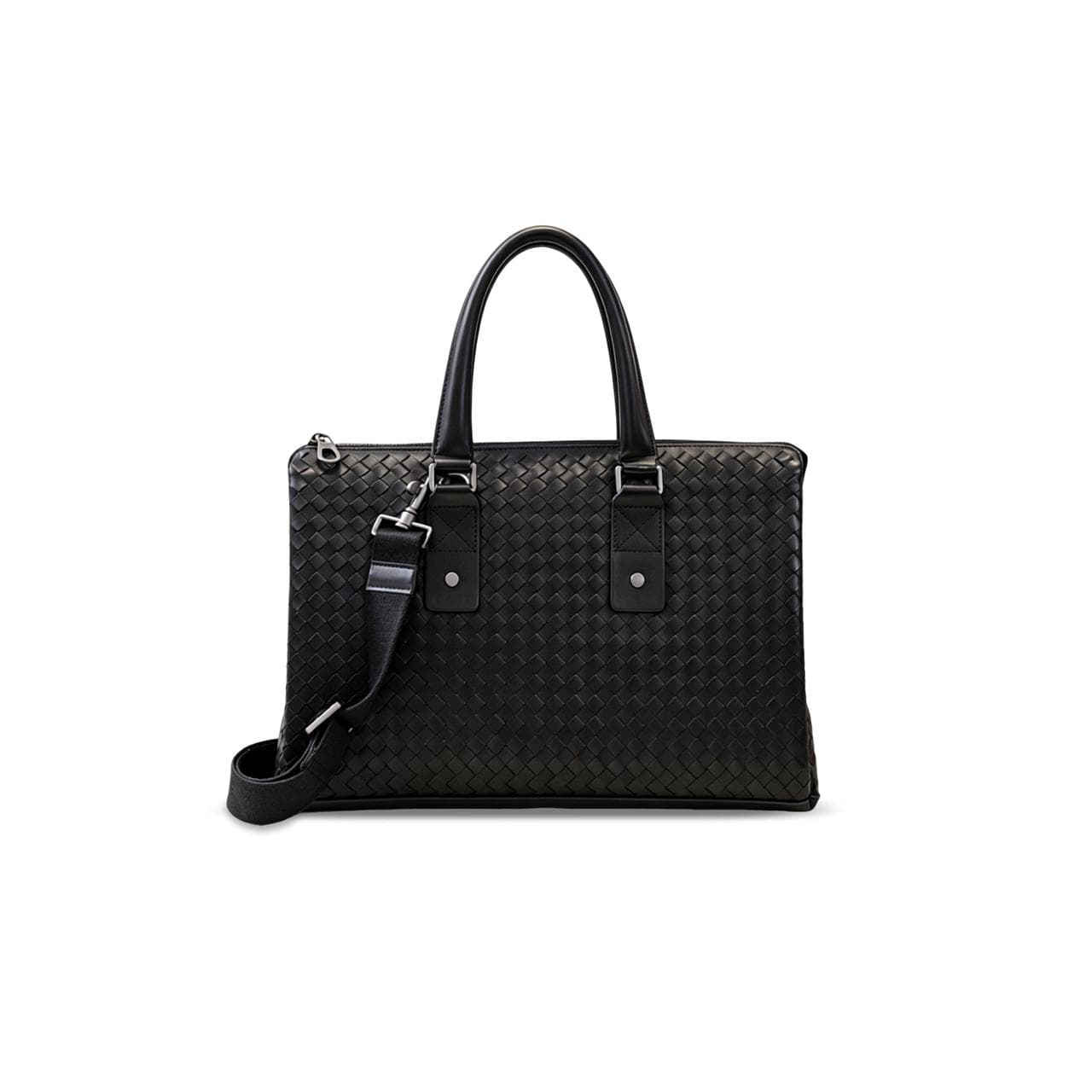 BOTTEA VENETA SLIM INTRECCIATO BRIEFCASE (38*26*9cm) — Bags