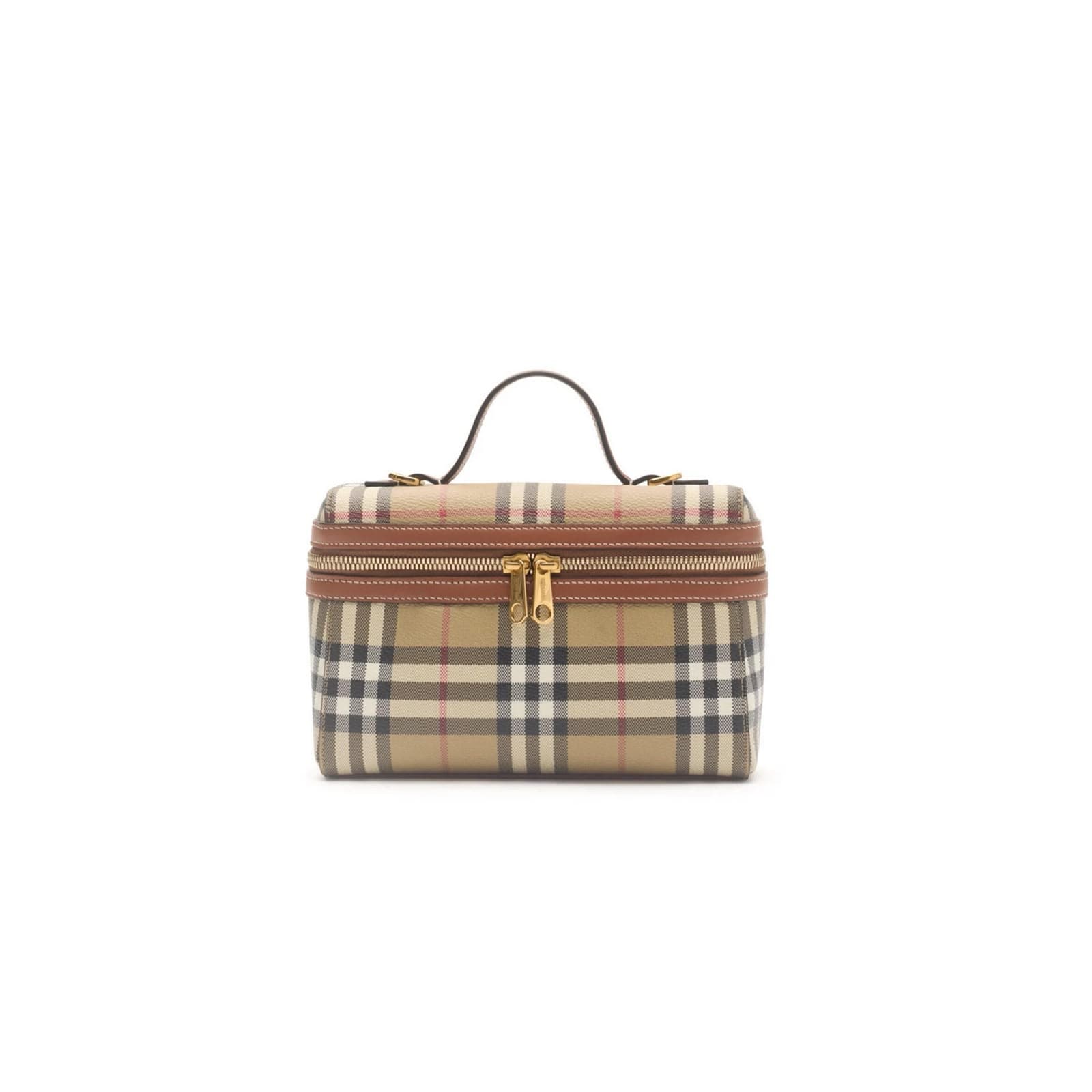 BURBERRY CHECK VANITY BAG 81205251 (19.5*15*8cm) — Bags