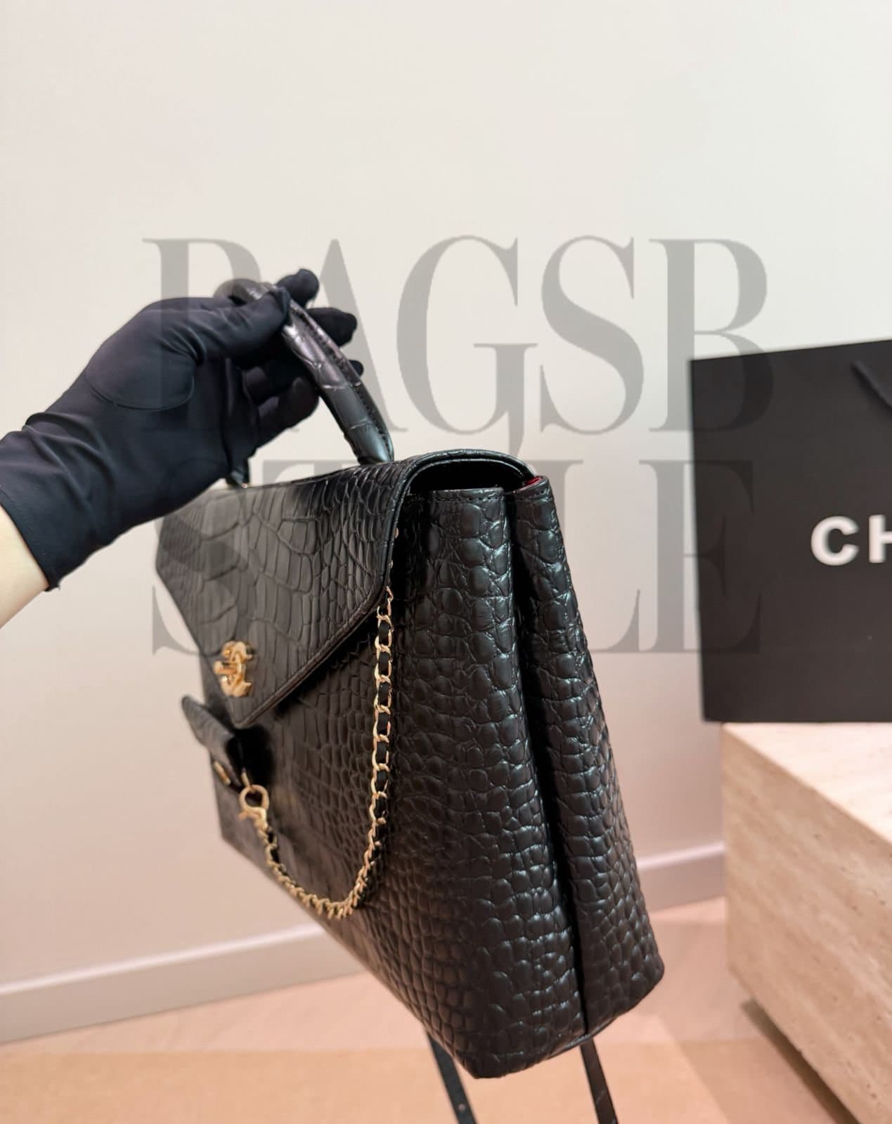 CHANEL MAXI FLAP BAG WITH TOP HANDLE AS6309 (31*24*9cm) — Bags