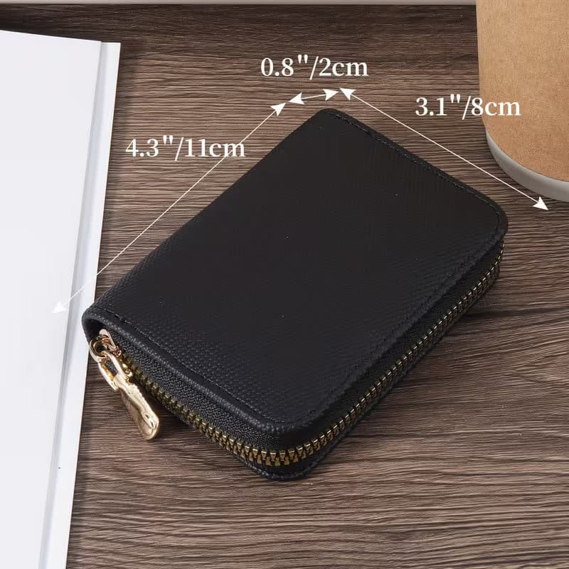 Compact Zip-Around Card Holder — Original Collection