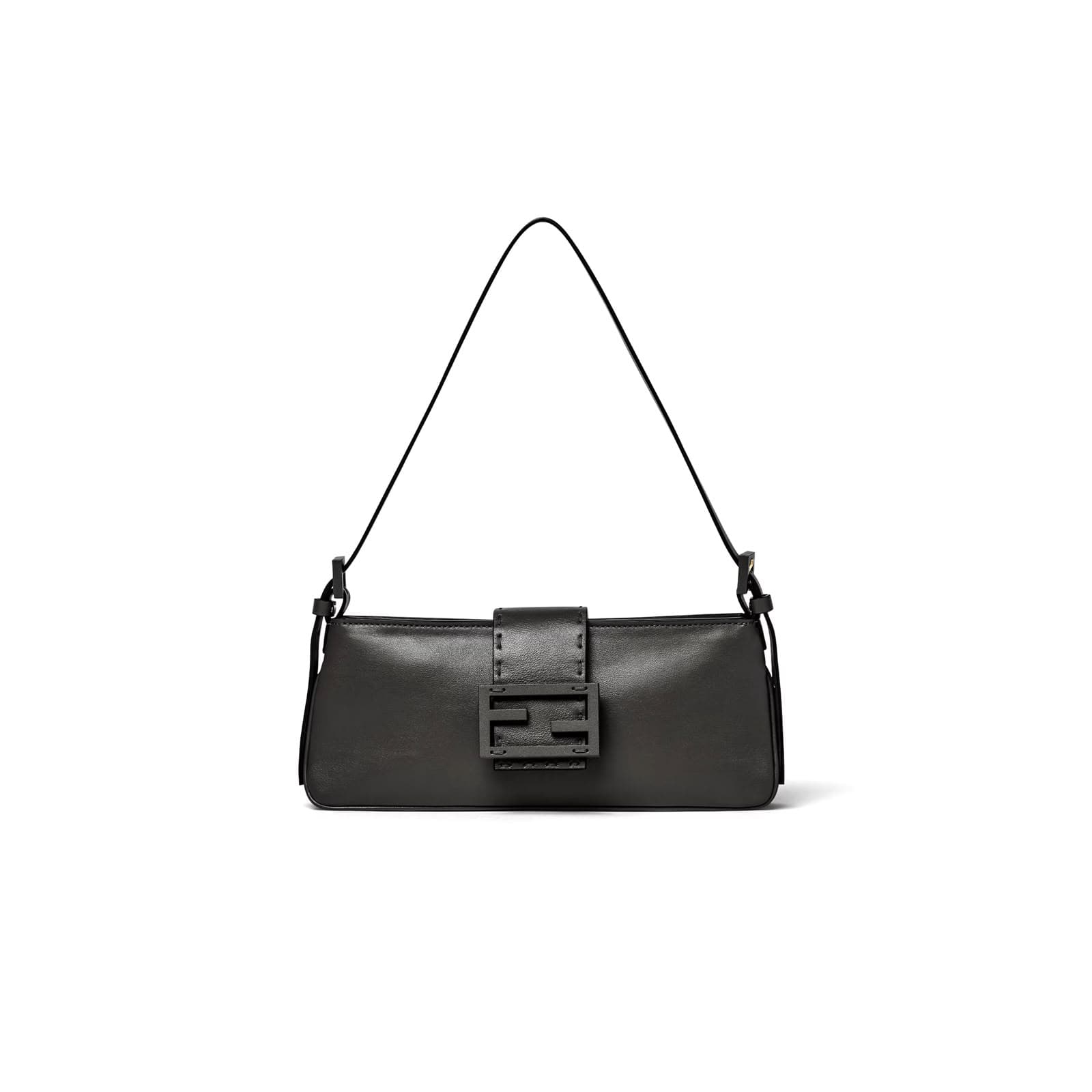 FENDI BABY B. BLACK LEATHER MINI-BAG 8BS117AYJ1F0KUR (25*10.5*3cm) — Bags