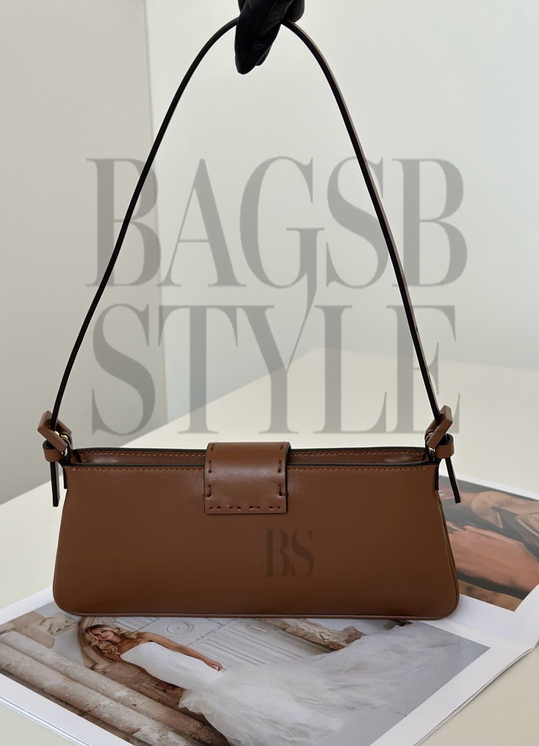 FENDI BABY B. TAN LEATHER MINI-BAG 8BS117AYJ1F1UJK (25*10.5*3cm) — Bags
