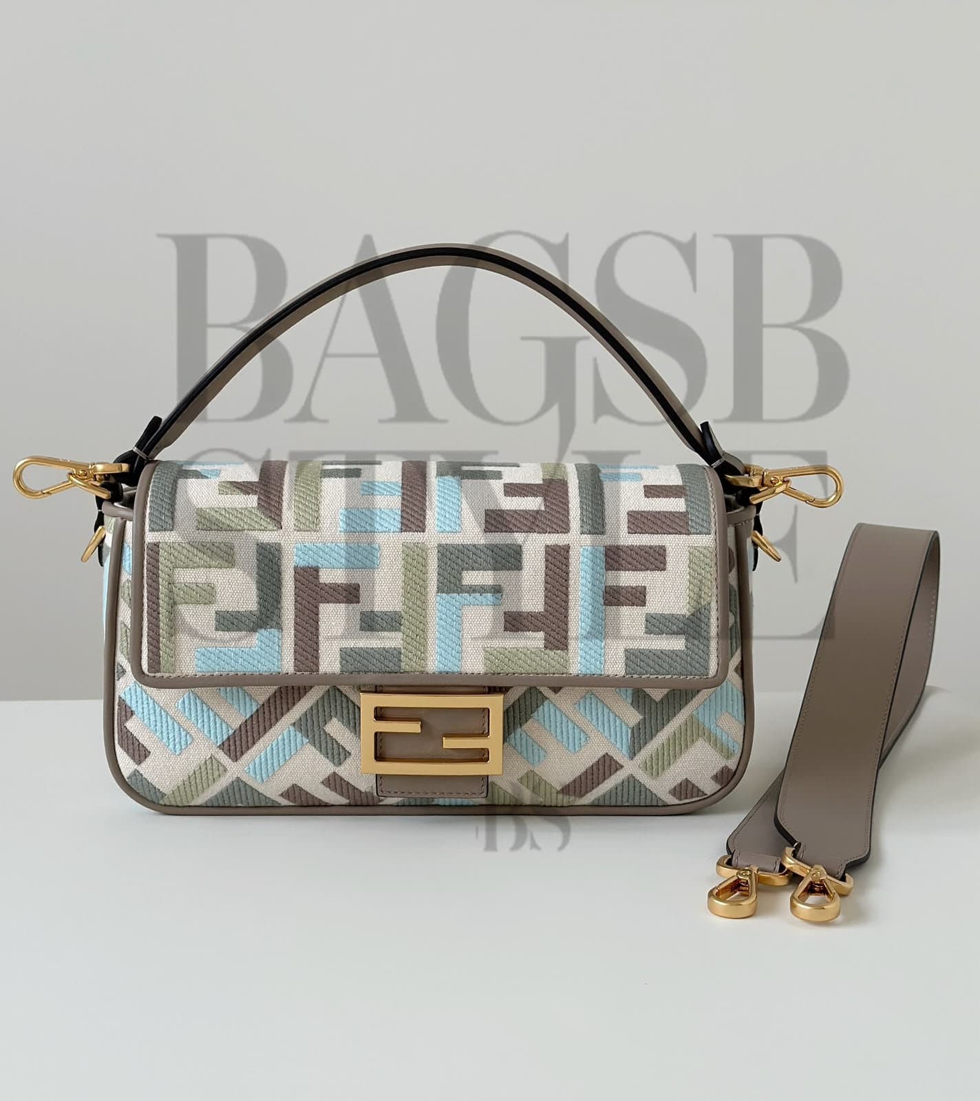 FENDI BAGUETTE FF BAG (27*14*6cm) — Bags