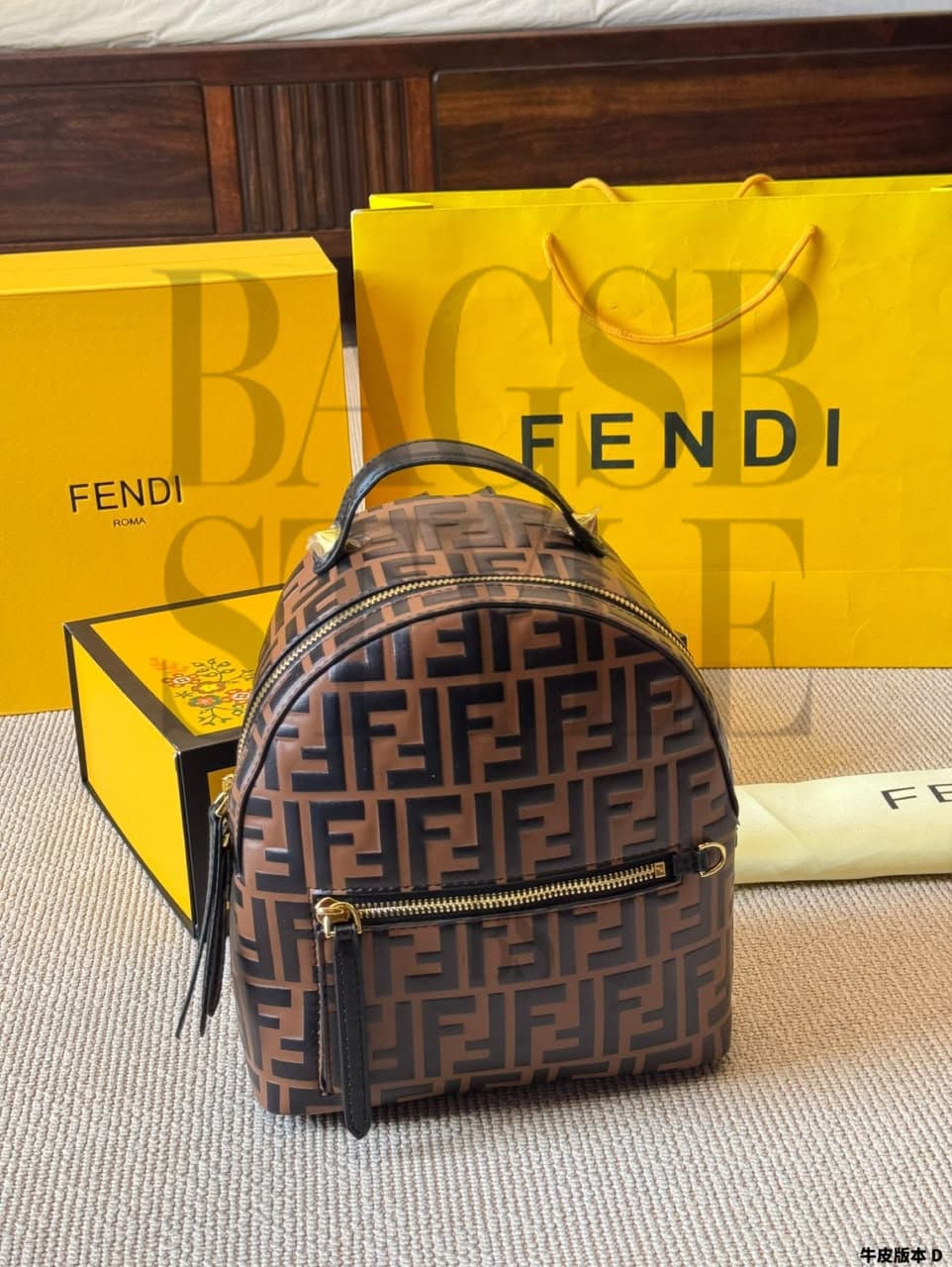 FENDI MINI BACKPACK 8BZ038A5TLF13VK (25 × 21 × 10 cm) — Bags
