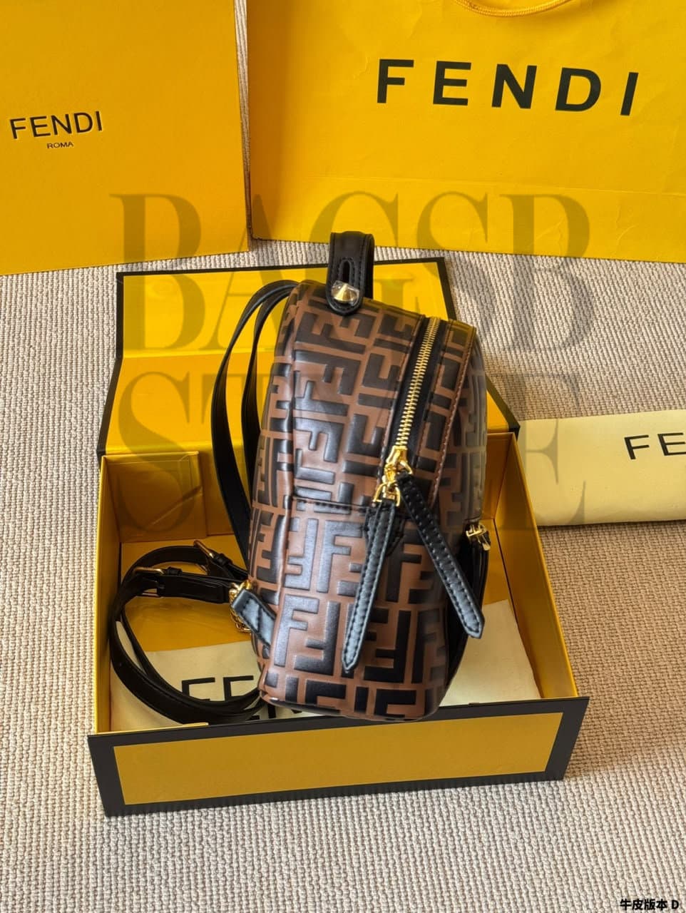 FENDI MINI BACKPACK 8BZ038A5TLF13VK (25 × 21 × 10 cm) — Bags