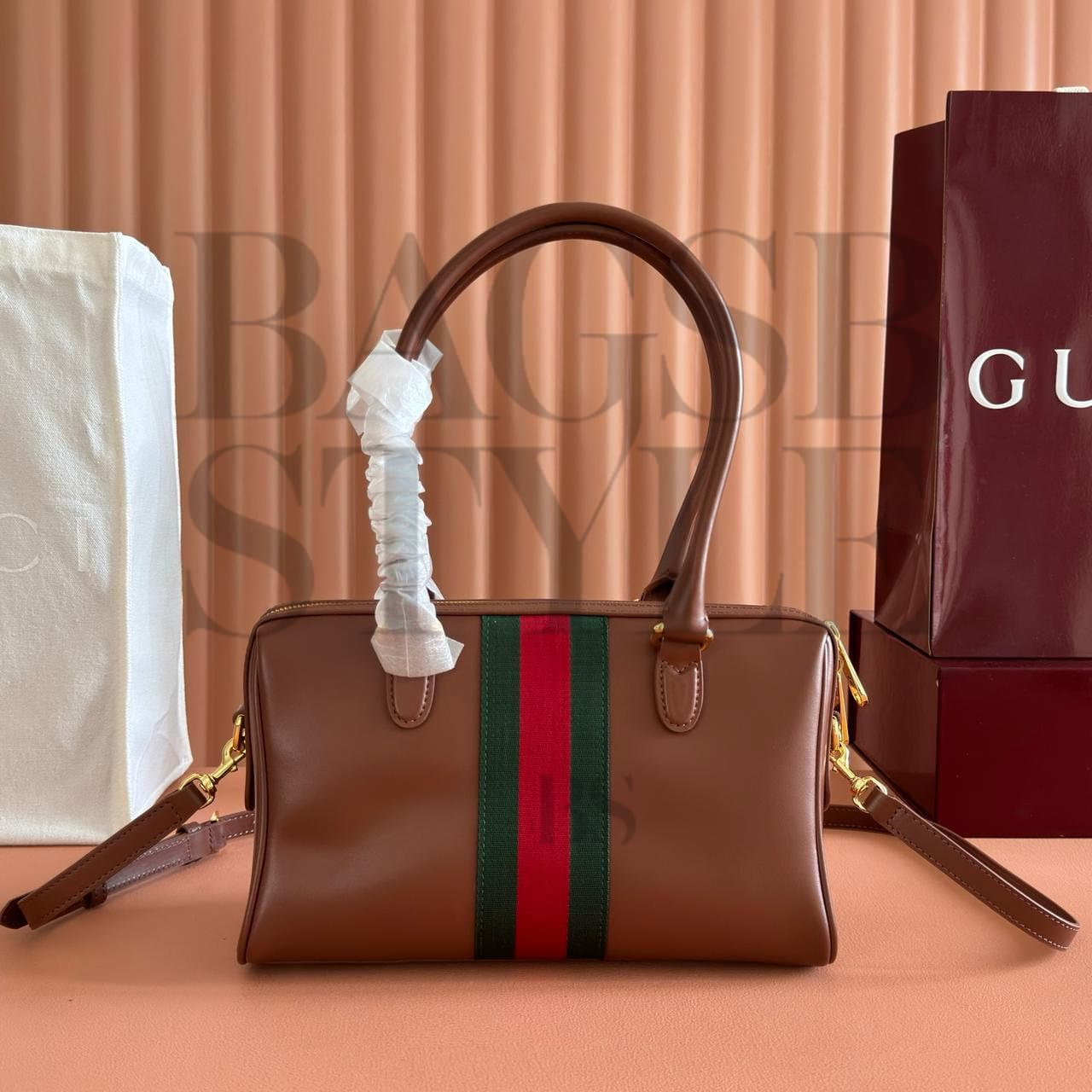 GUCCI BORSETTO MEDIUM BOSTON BAG 866732 (28*15*10cm) — Bags