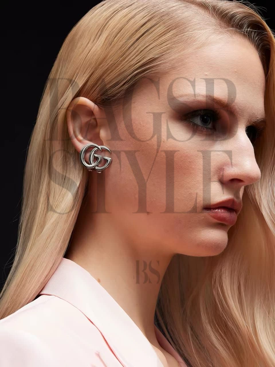 GUCCI GG MARMONT SILVER STUD EARRINGS — Accessories
