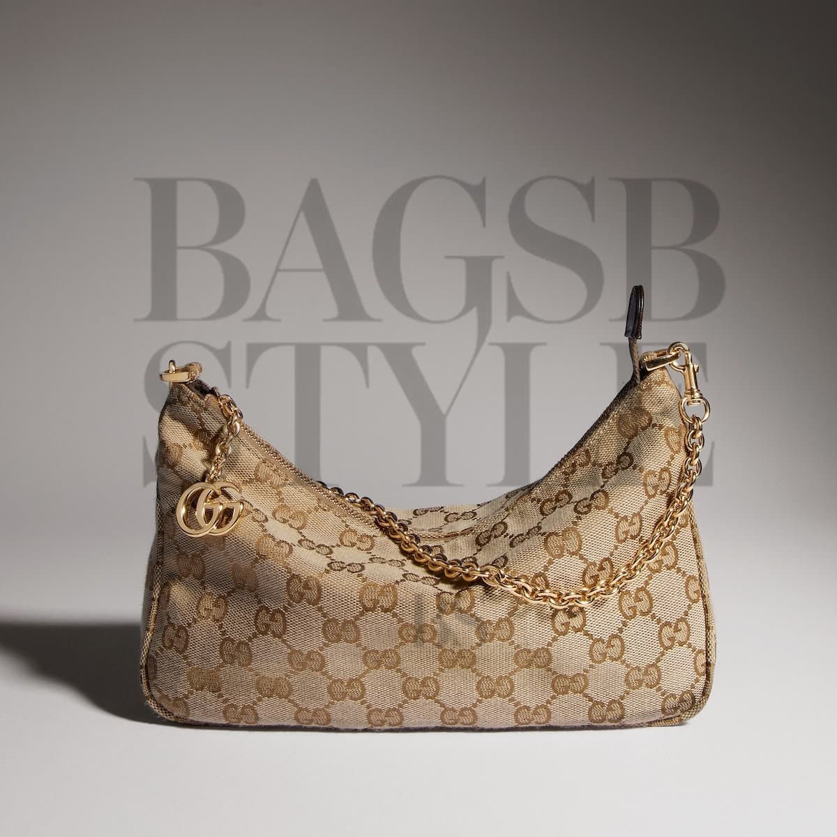GUCCI LADY LUNETTA CHAIN SMALL SHOULDER BAG A0034B (24.5*15*5cm) — Bags