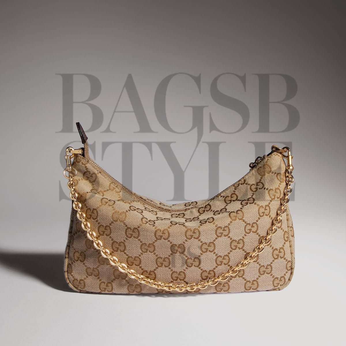 GUCCI LADY LUNETTA CHAIN SMALL SHOULDER BAG A0034B (24.5*15*5cm) — Bags
