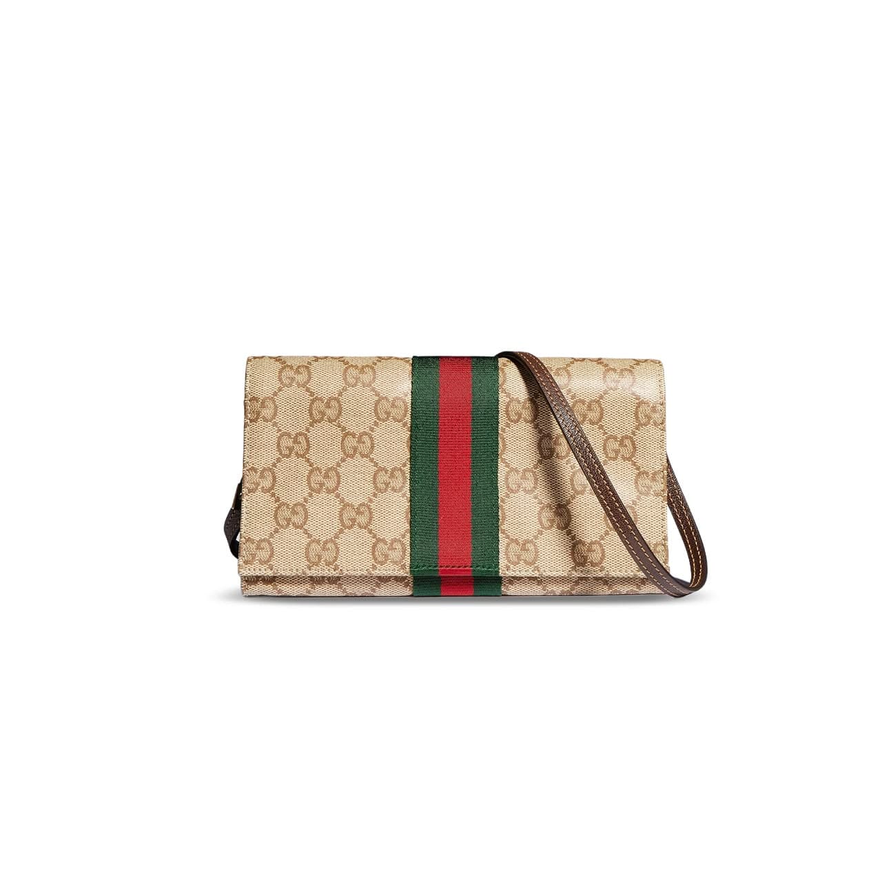 gucci Small Pouch With Strap And Web
