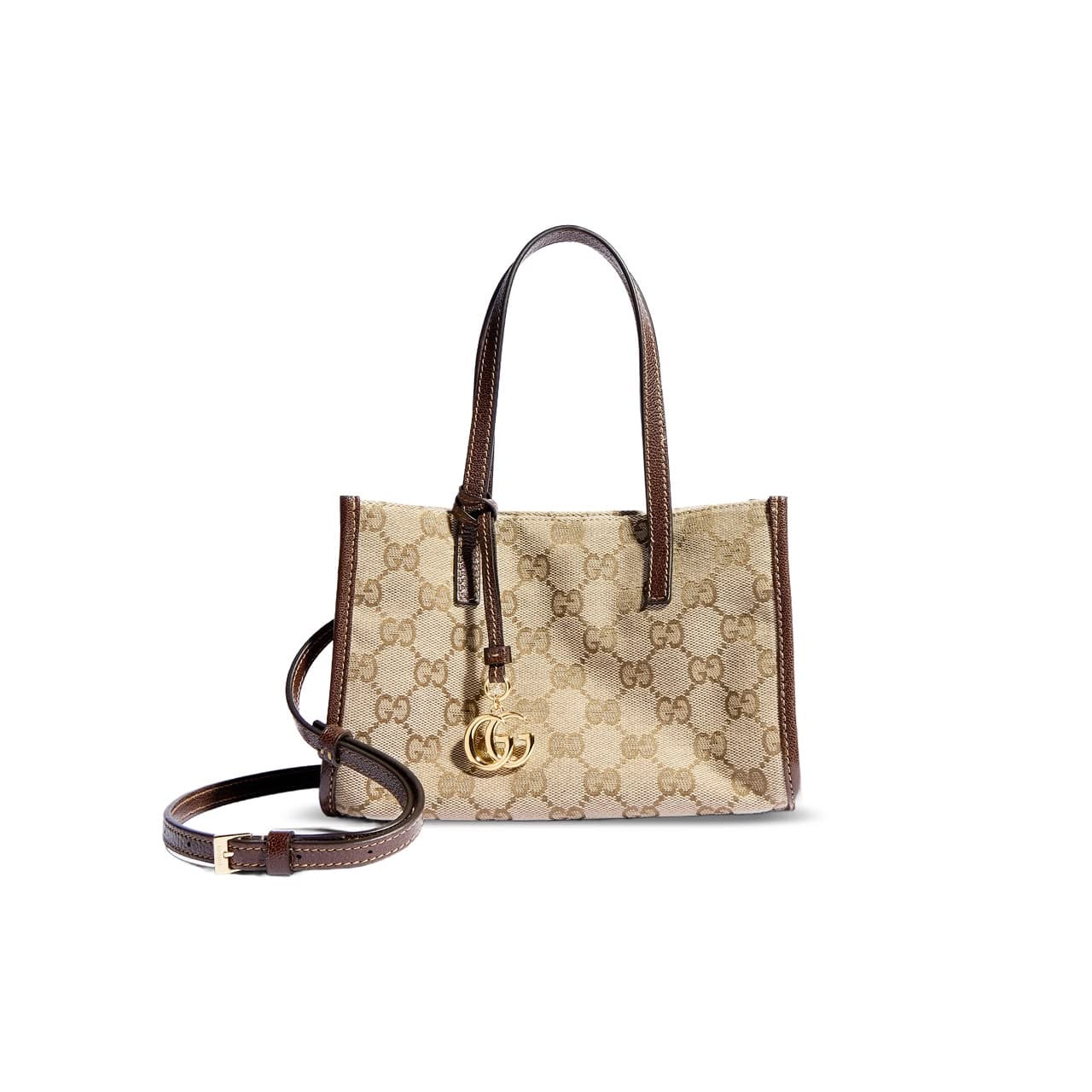gucci Small Tote Bag With Double G Charm