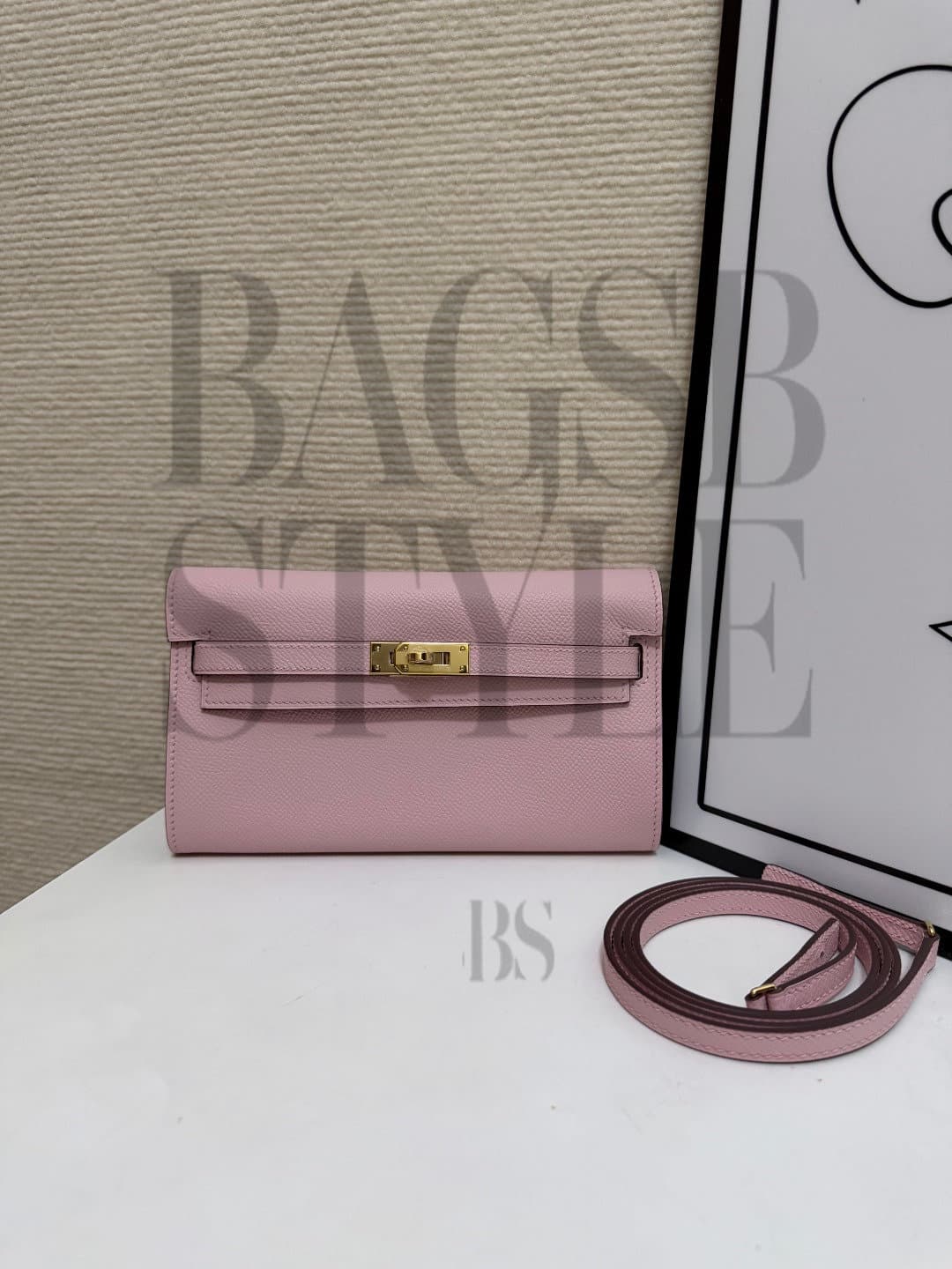 HERMÈS MASTER KELLY CUT MAUVE SYLVESTRE SWIFT ROSE GOLD HARDWARE (31*13.5*2.5cm) — Bags