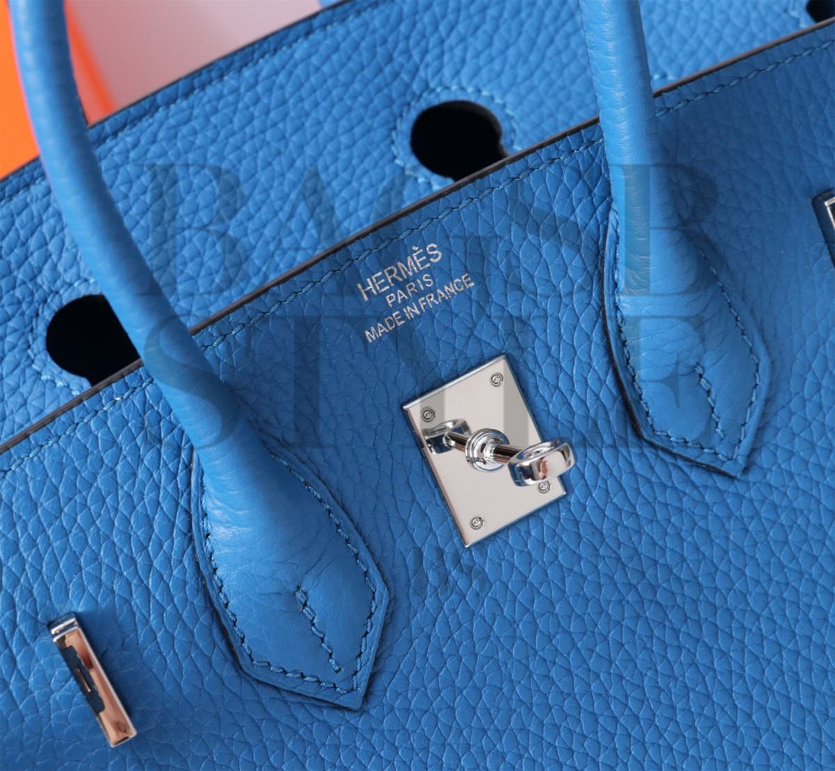 HERMES HANDBAGS BIRKIN 30 7E TOGO HANDBAG BLEU BRIGHTON (30*23*15cm) — Bags