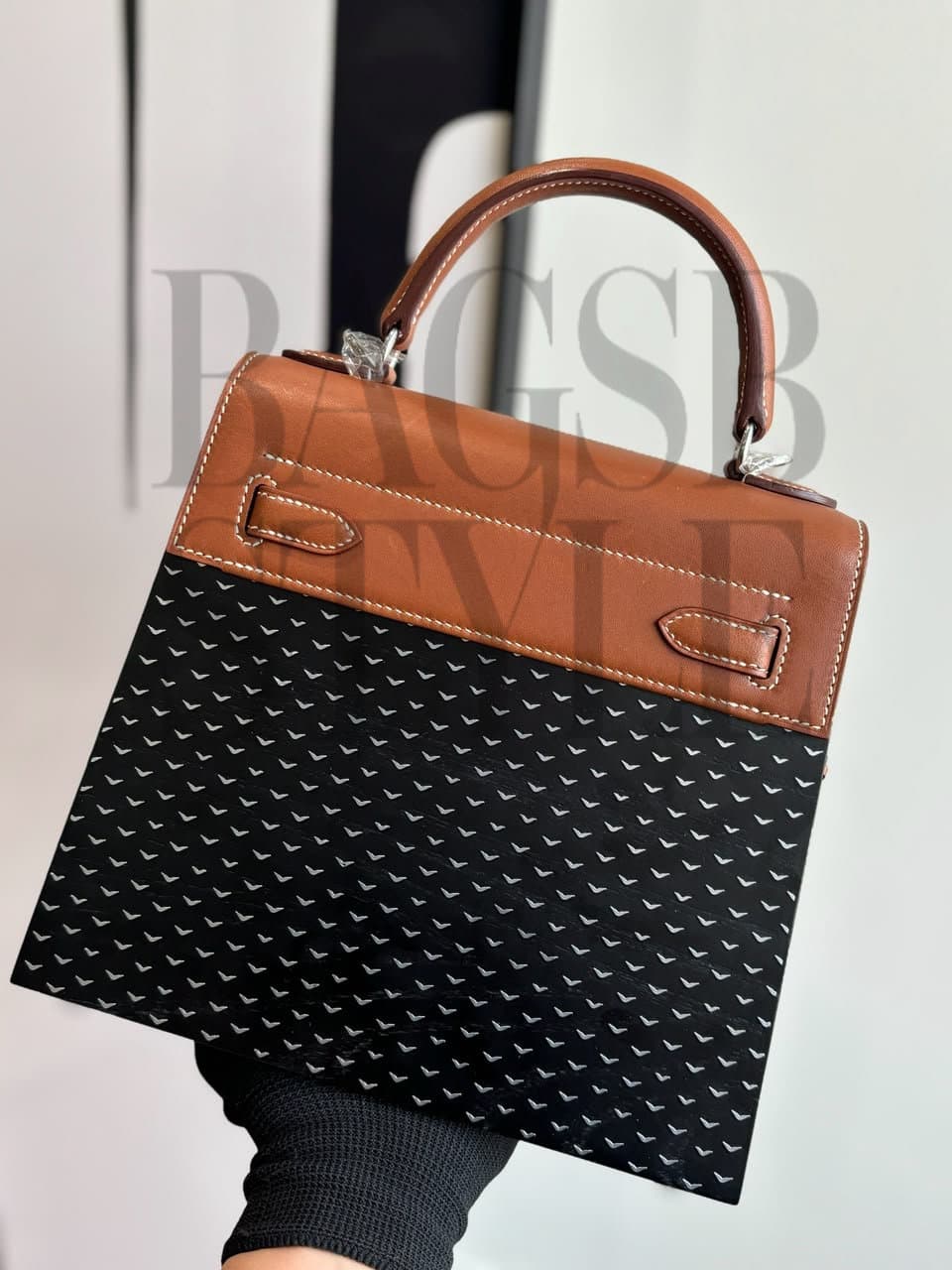 HERMES MASTER KELLY WOOD 22 PALLADIUM HARDWARE (22*18*8.5cm) — Bags