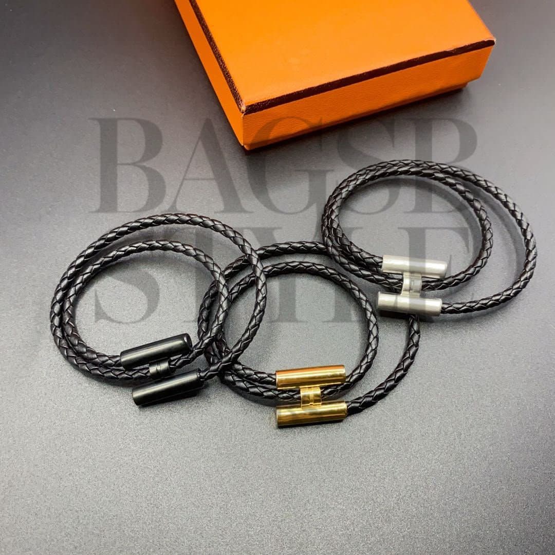 HERMES TOURNIS TRESSÉ BRACELET H077300FI89 — Accessories