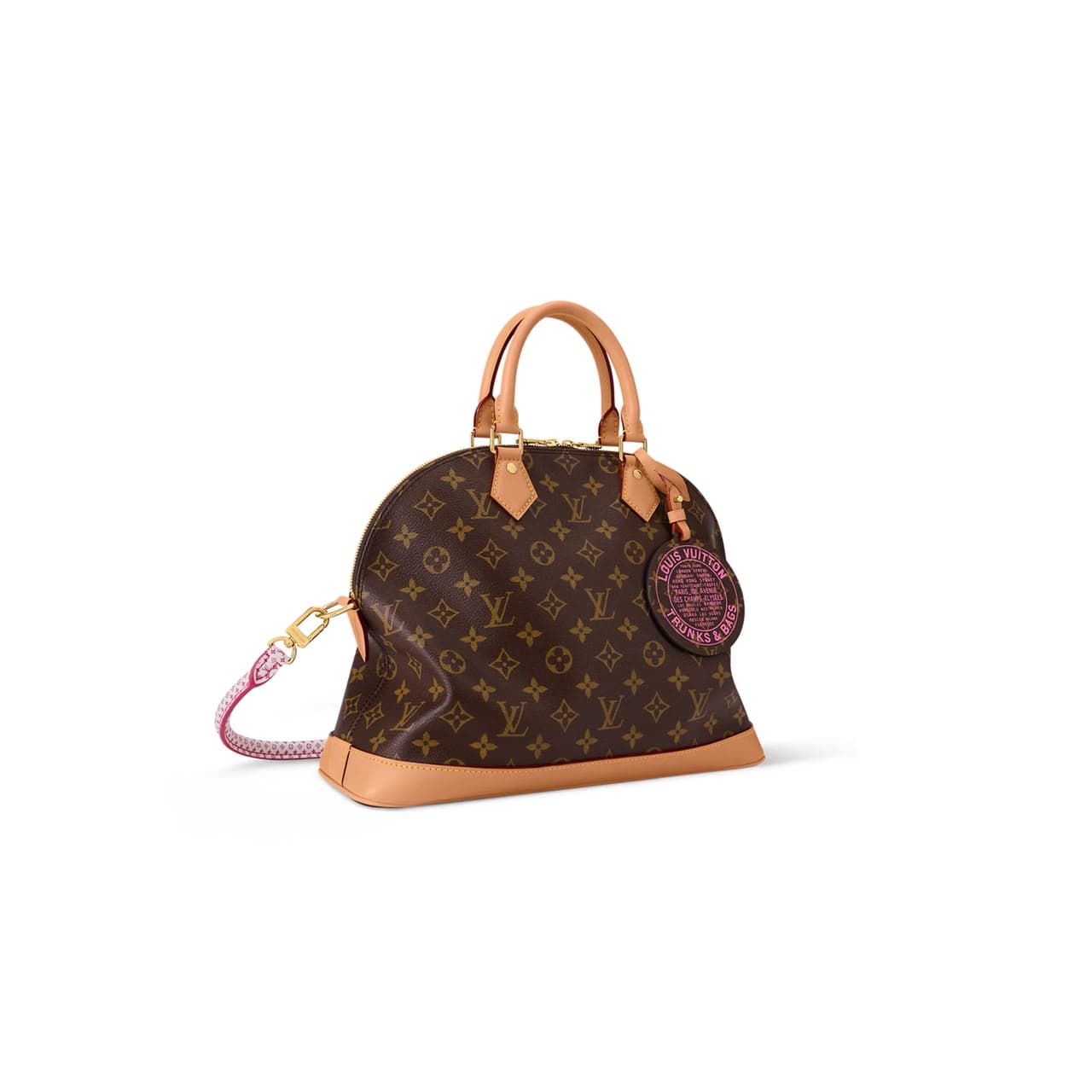 LOUIS VUITTON MONOGRAM ALMA SOFT MM SHOULDER BAG BROWN M27327 (37*28*13.5cm) — Bags