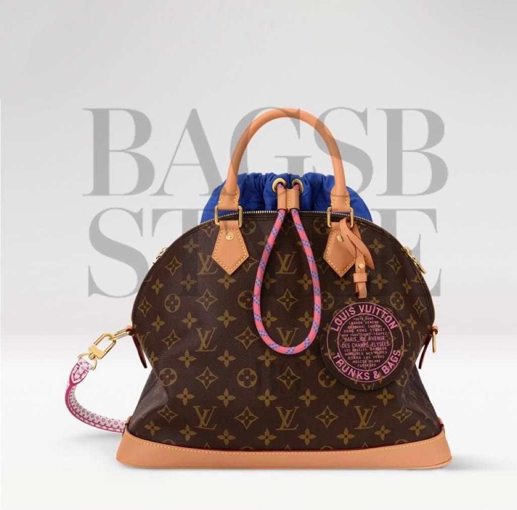 LOUIS VUITTON MONOGRAM ALMA SOFT MM SHOULDER BAG BROWN M27327 (37*28*13.5cm) — Bags