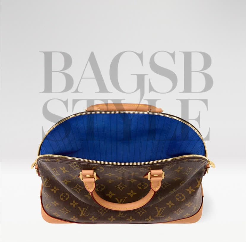 LOUIS VUITTON MONOGRAM ALMA SOFT MM SHOULDER BAG BROWN M27327 (37*28*13.5cm) — Bags