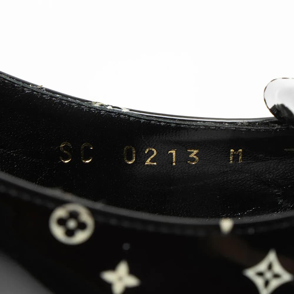 Louis Vuitton Patent Calfskin Monogram Shake Slingback Pumps - Size 7.5 / 37.5 — Shoes