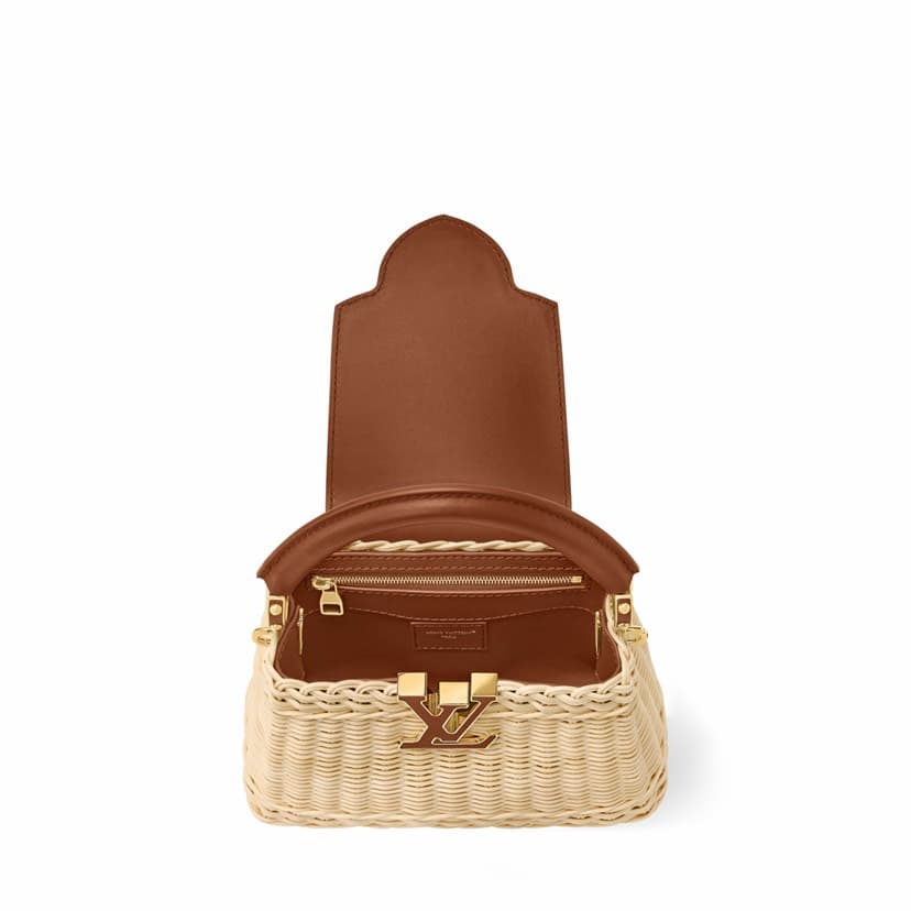Luxury Mini Woven Picnic-Inspired Handbag (21cm) — Bags