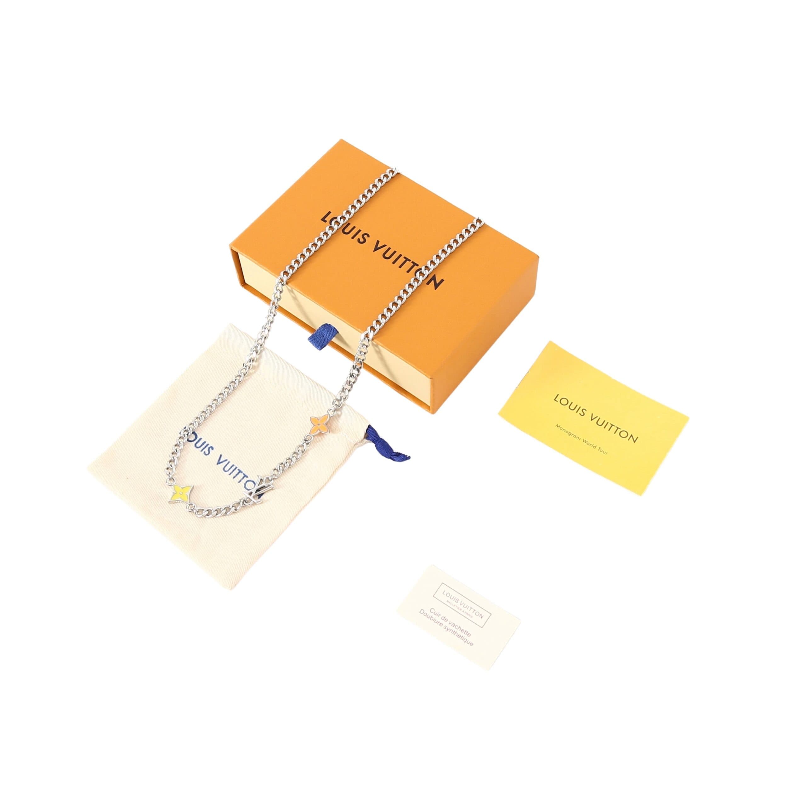 LV Floral Diamond Letter Choker Necklace – Luxury Vintage-Inspired Designer Jewelry — Accessories