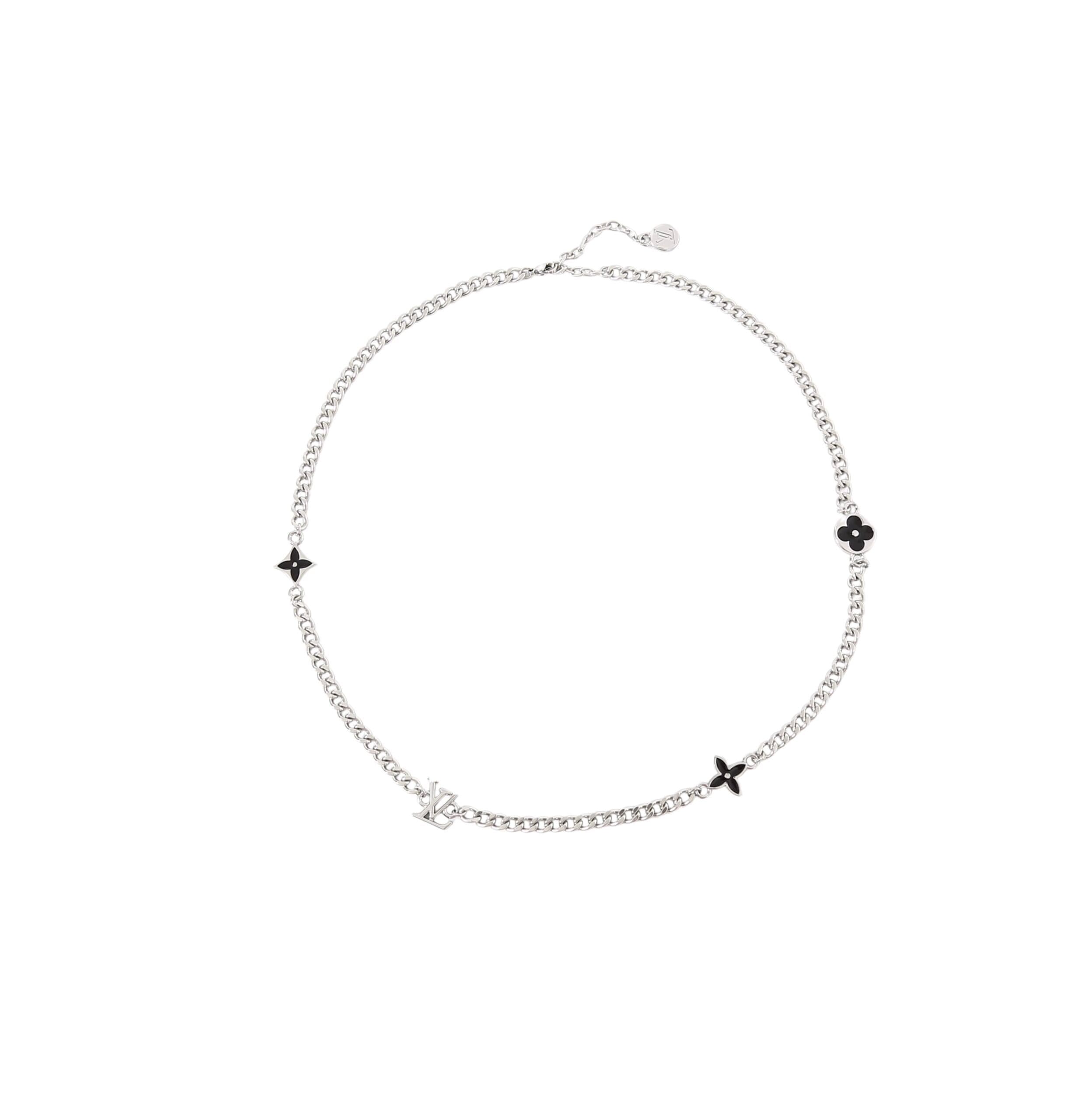 LV Spike Charms Floral Four-Leaf Clover Necklace — Accessories