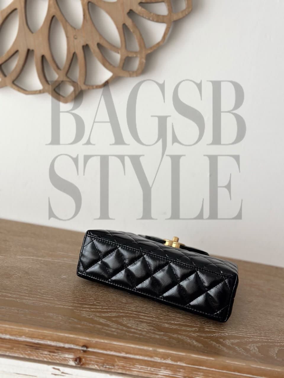 mini Quilted Top Handle Bag &