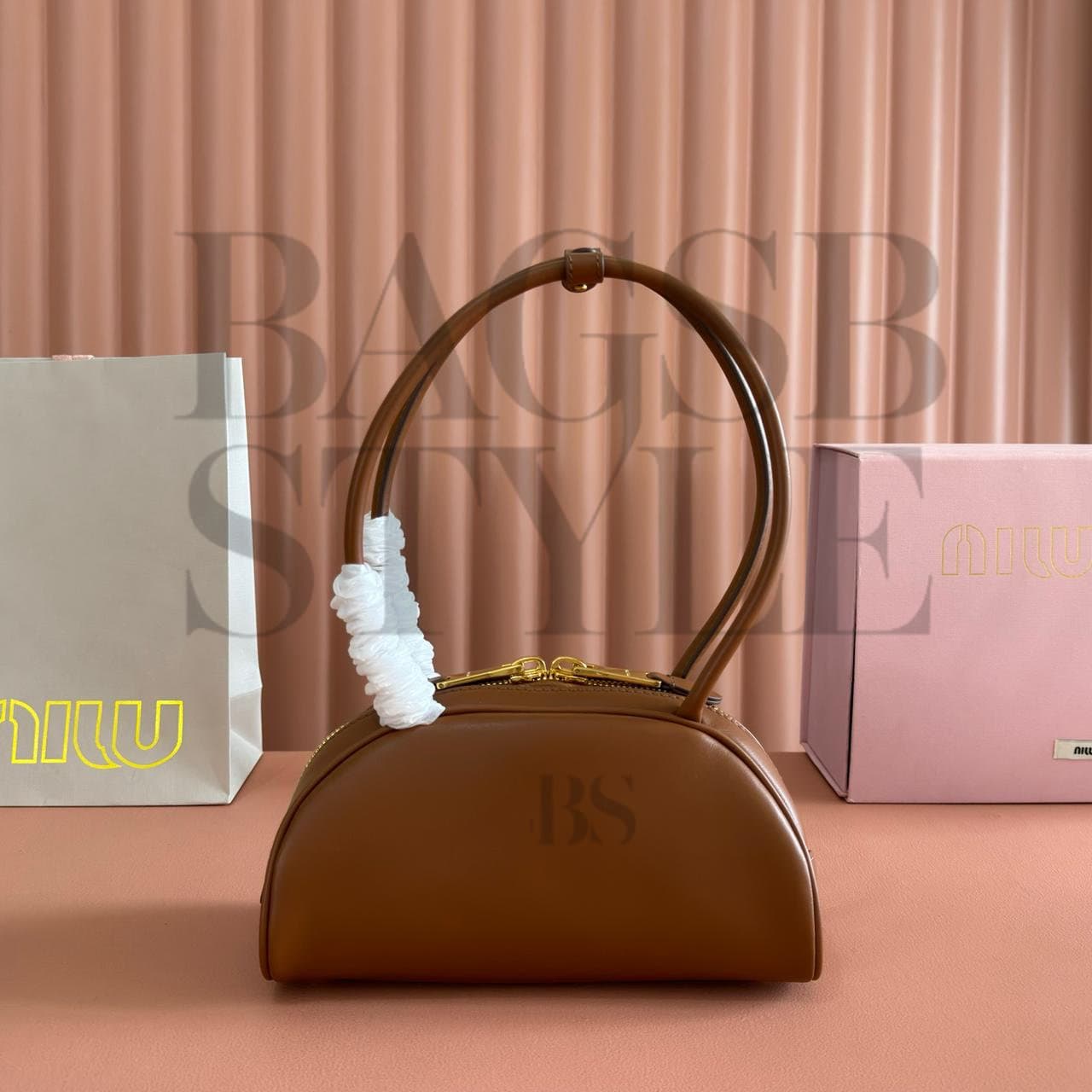 MIU MIU BEAU LEATHER BAG (23*11.5*10cm) — Bags