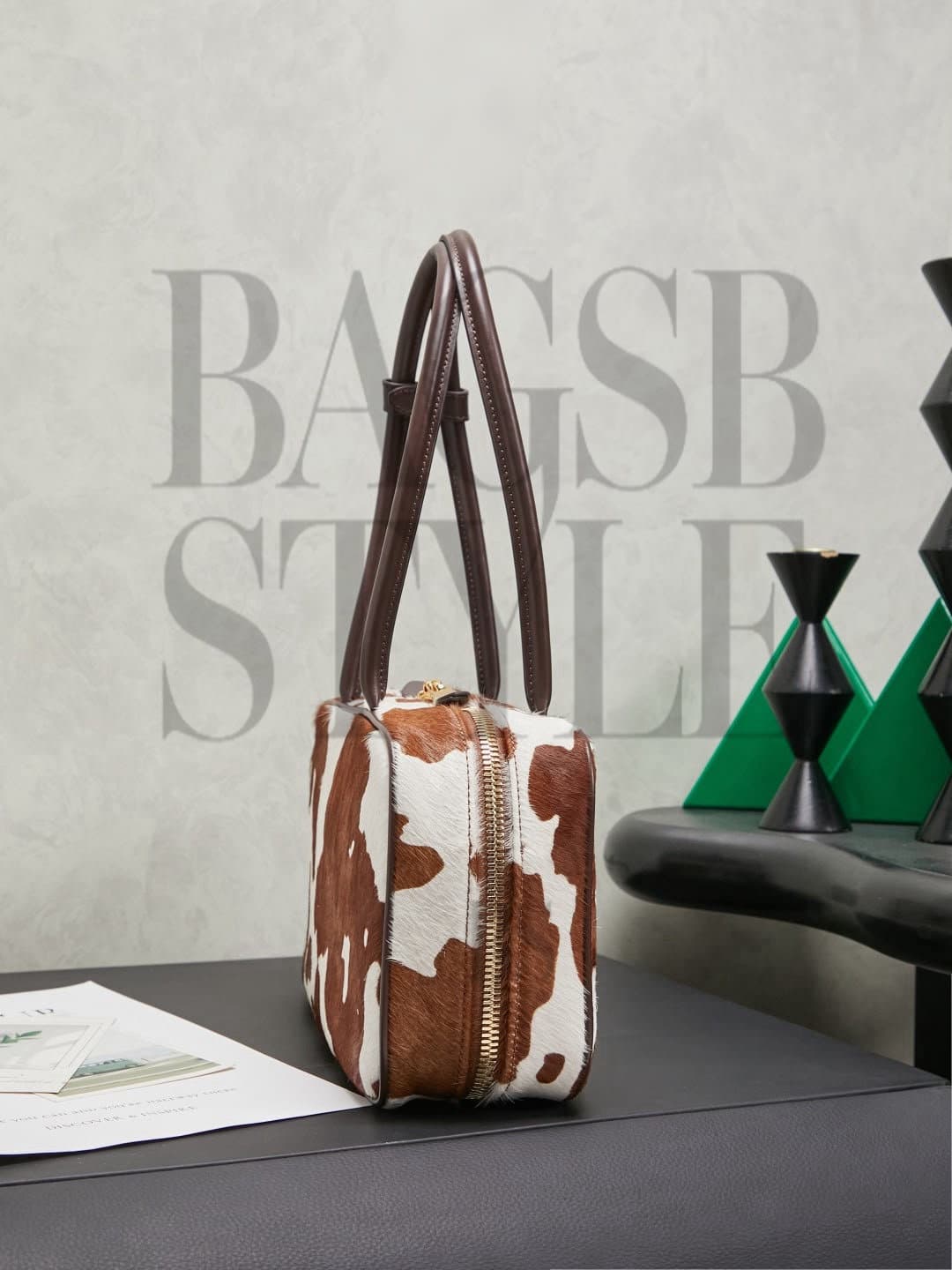 MIU MIU PRINTED LEATHER BEAU BAG 5BB172 (29*17*9cm) — Bags
