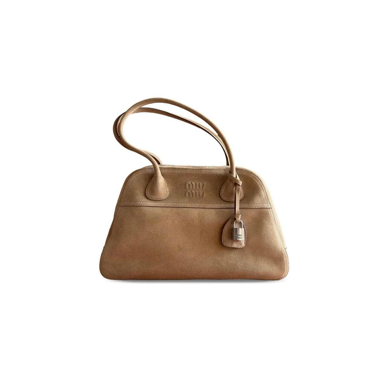 MIU MIU VIVANT SUEDE BAG 5BB196 (40*24*13cm) — Bags