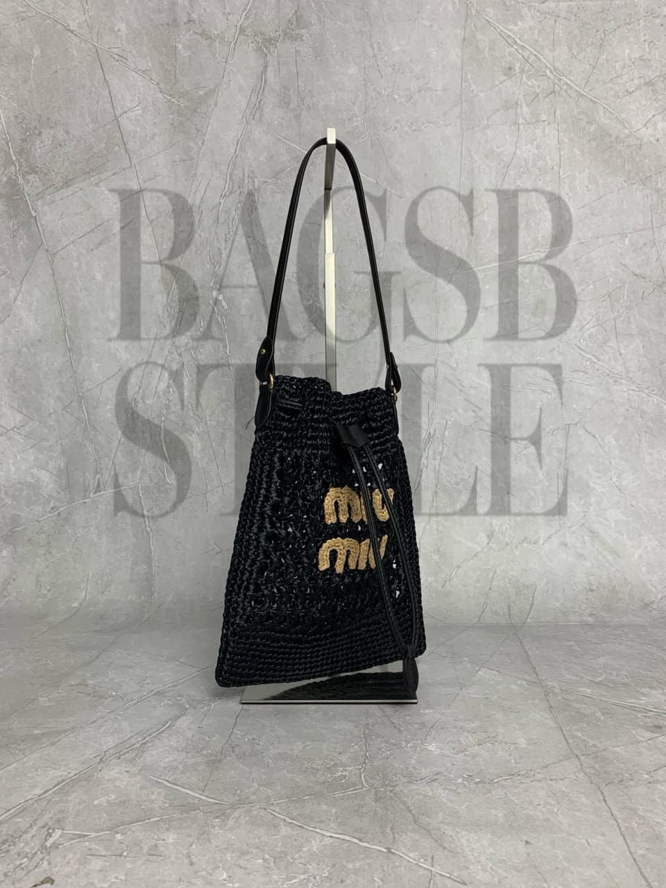 MIU MIU WOVEN FABRIC MINI BAG 5ND016 (23*20cm) — Bags