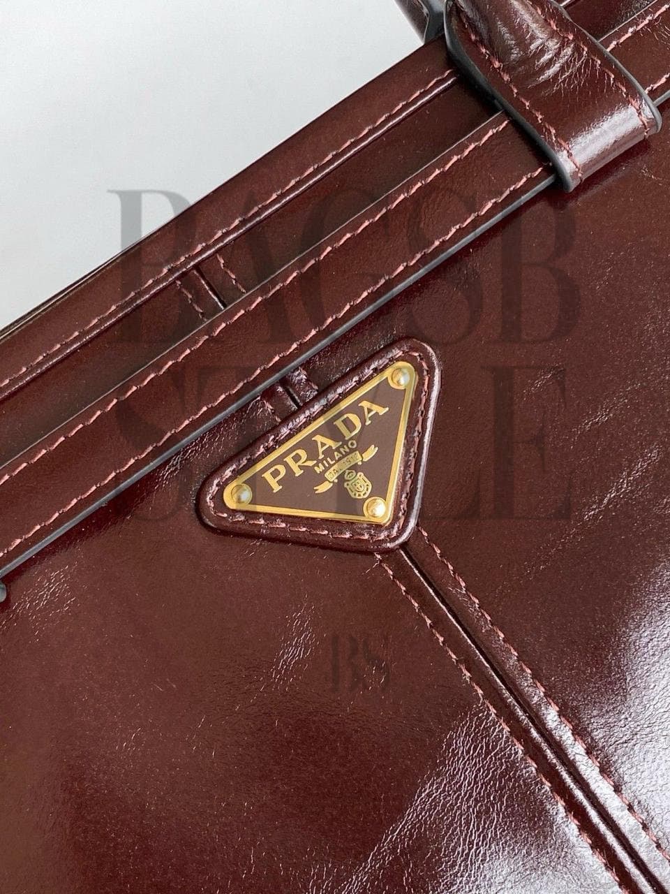 PRADA BONNIE LARGE LEATHER HANDBAG 1BA433 (38*24*12cm) — Bags