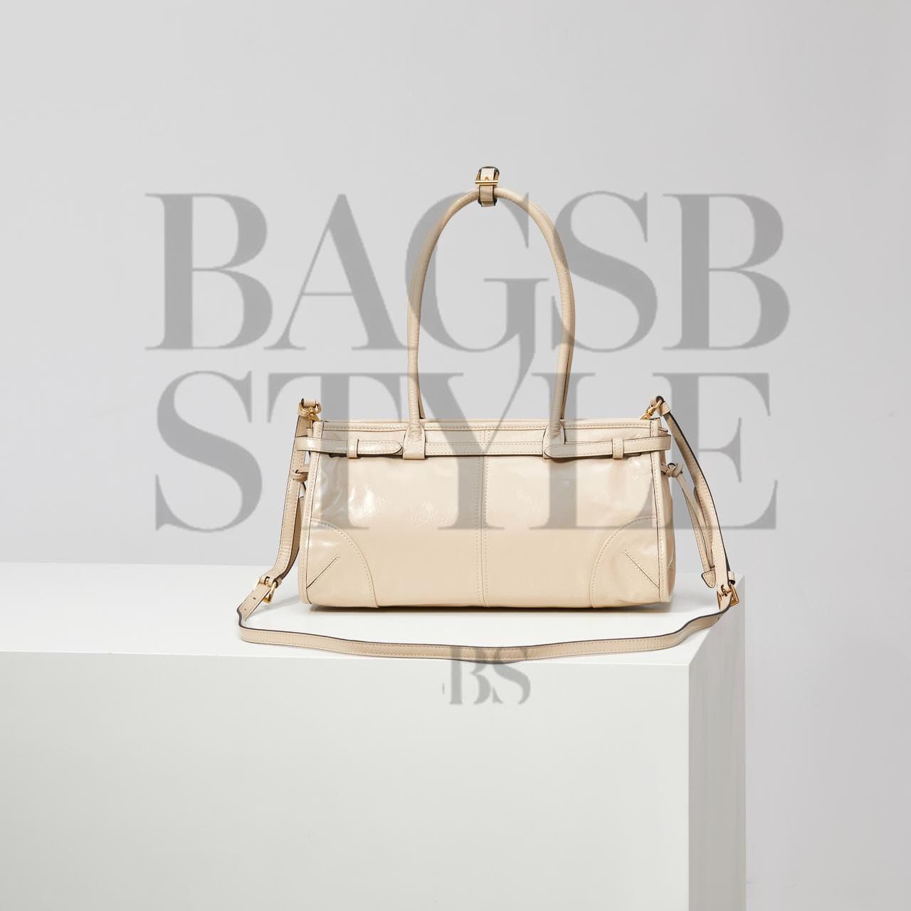 PRADA BONNIE MEDIUM LEATHER HANDBAG 1BA426 (32*15.5*12cm) — Bags
