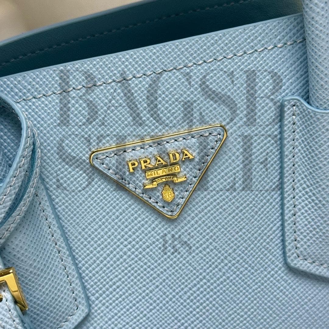 PRADA DOUBLE SMALL SAFFIANO LEATHER BAG 1BG443 (25*18.5*12.5cm) — Bags