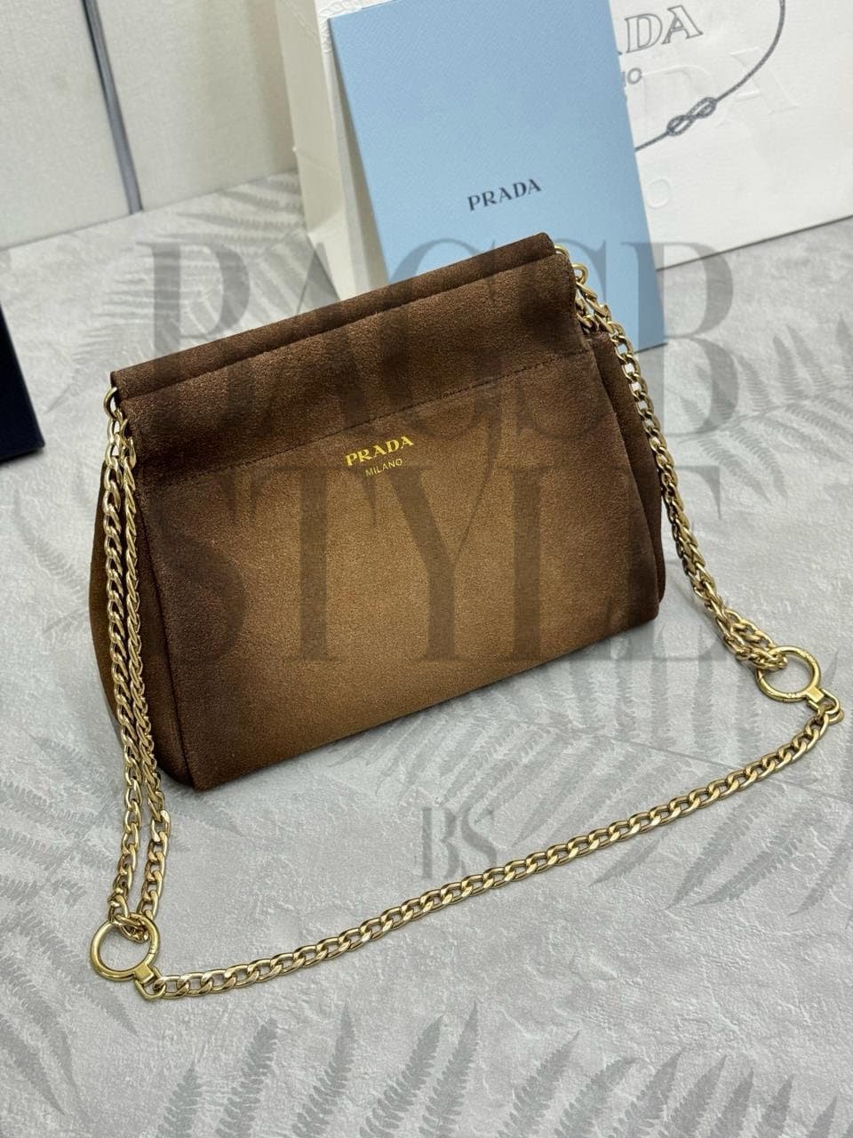 PRADA ENCHAÎNÉ MINI BAG 1BC263 (22*18*11.5cm) — Bags