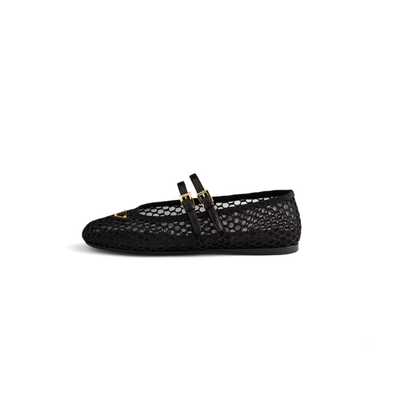 PRADA MESH FABRIC BALLERINAS 1F915N — Shoes