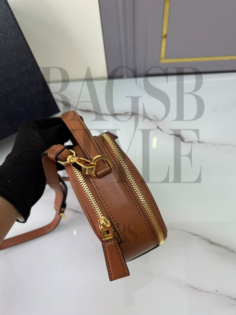 PRADA ODETTE LEATHER MINI BAG 1BH203 (18.5*11.5*6cm) — Bags