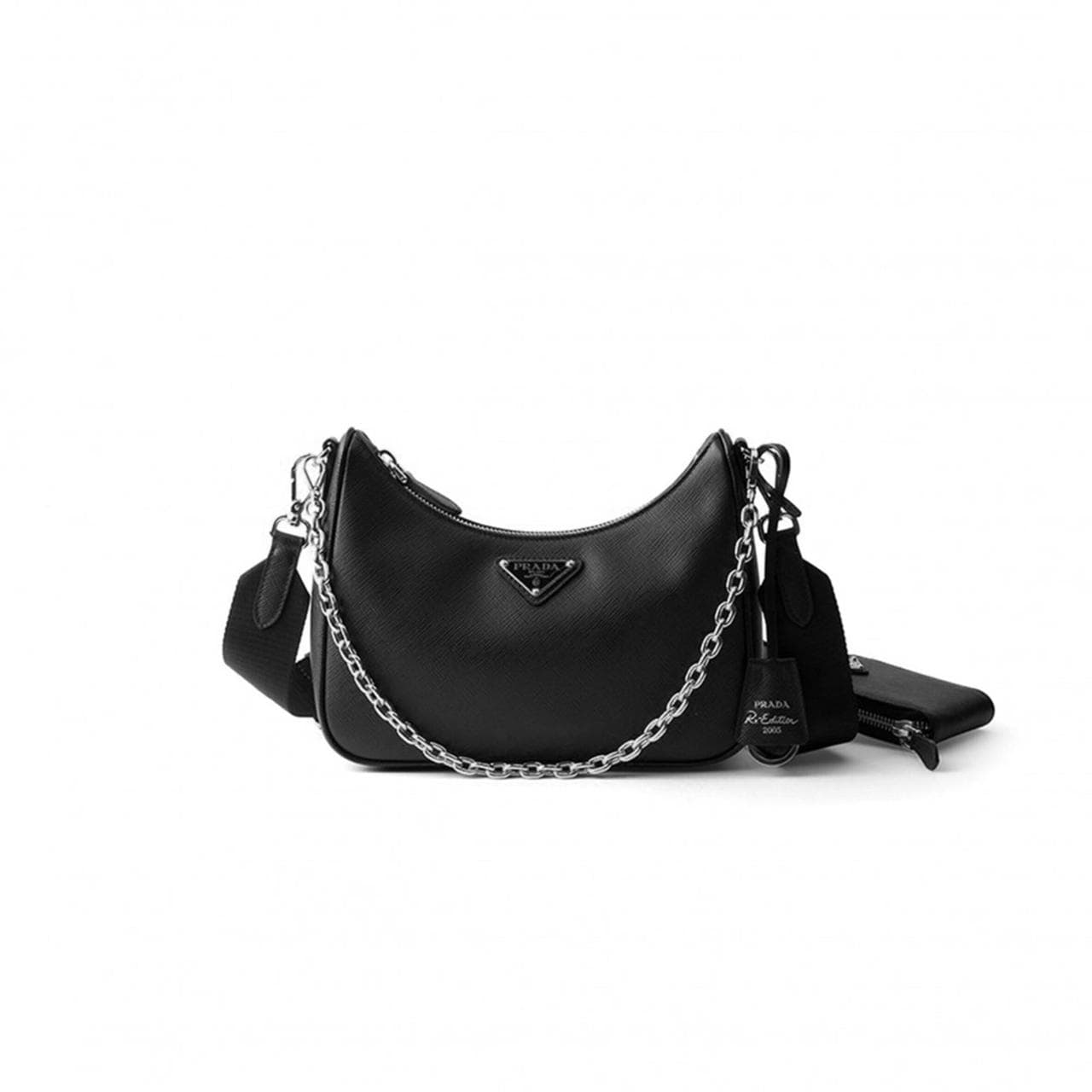 PRADA RE-EDITION 2005 SAFFIANO LEATHER BAG 1BH204 (22*18*6cm) — Bags